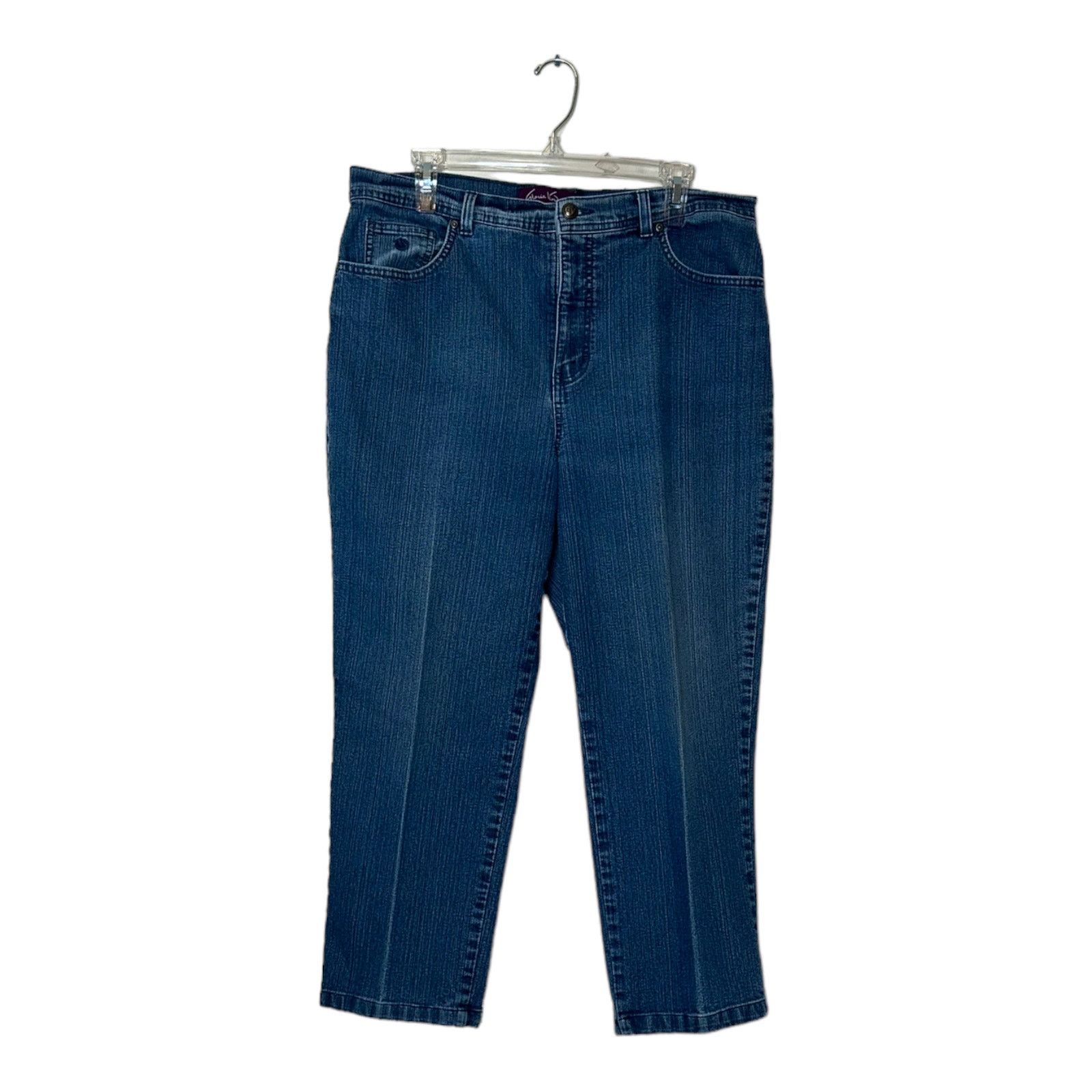 Gloria Vanderbilt Gloria Venderbilt blue cropped stretch jeans size 16 Size 38" / US 16 / IT 52 - 9 Thumbnail