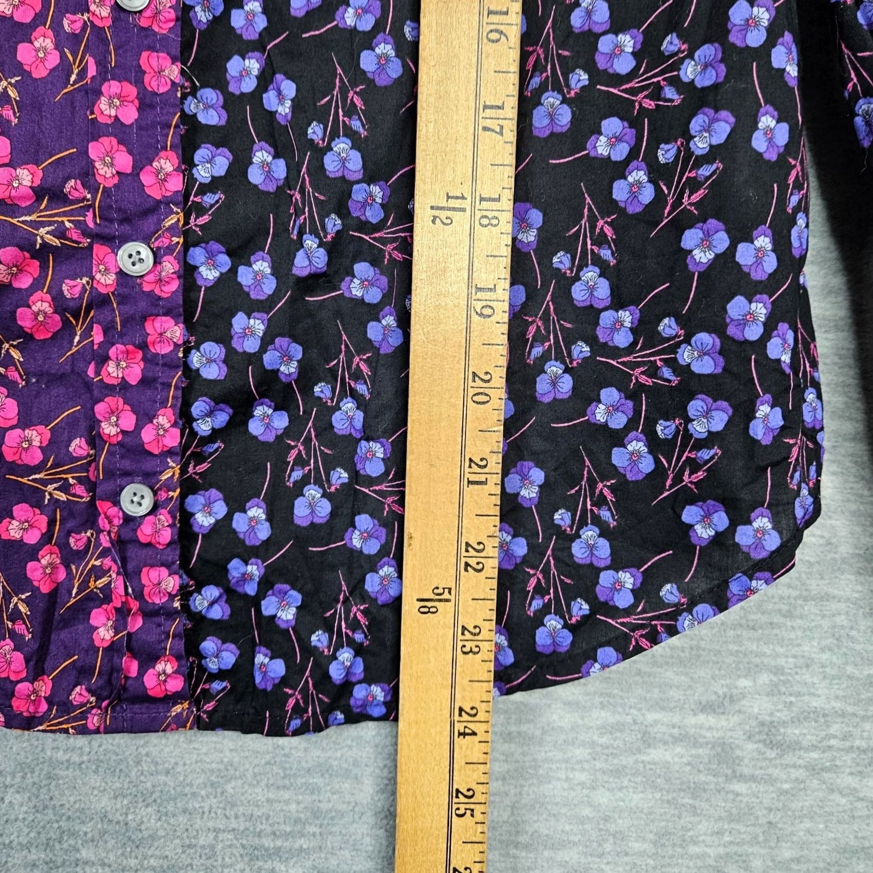 J.Crew VINTAGE J.CREW Button-Up Shirt Purple Slim 00 Womens Cotton Blend Slimming Long Sleeve Cardigan? Size XXS / US 00 / IT 34 - 5 Thumbnail