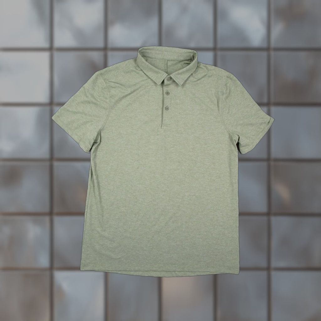 Lululemon Lululemon Polo Shirt Mens M Green Heather Golf Athletic Performance Stretch Shirt Size US M / EU 48-50 / 2 - 1 Thumbnail