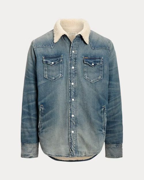 Polo Ralph Lauren Fleece-Lined Denim Western Shirt Jacket