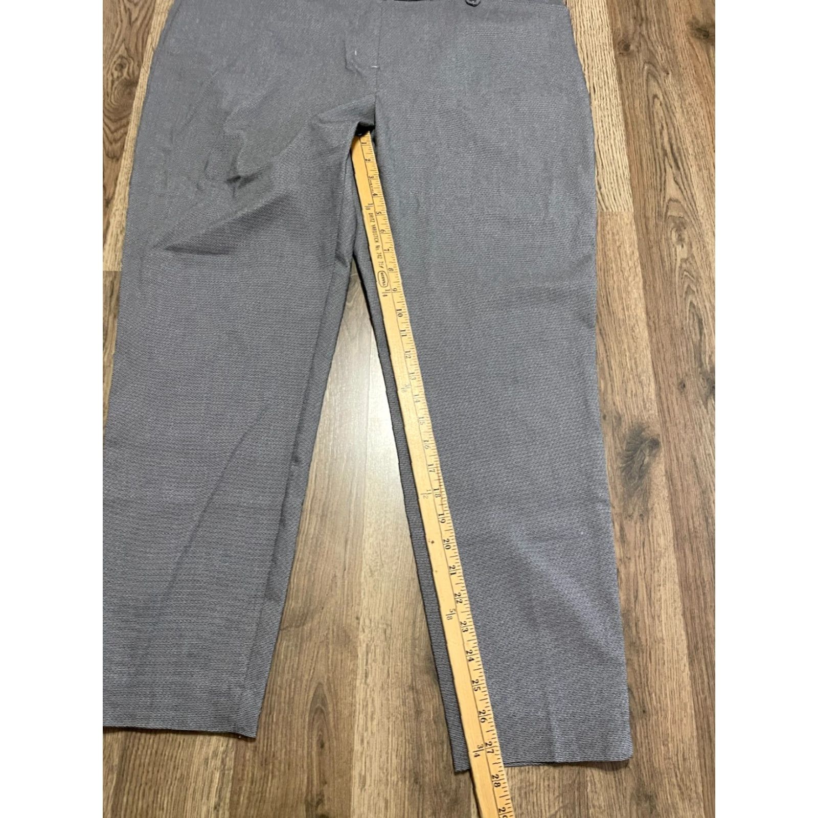 Vintage Maurices Pants Women's 18W Gray Dress Pants Flat Front Casual Regular Straight 27.5in Inseam Womens Size 40" / US 18 - 5 Thumbnail