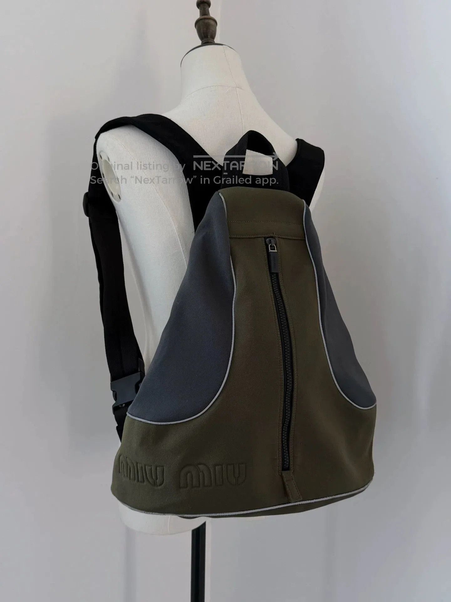 Miu Miu MIU MIU 1999 Vintage Rare Sport Nylon Backpack/ Size ONE SIZE - 3 Thumbnail