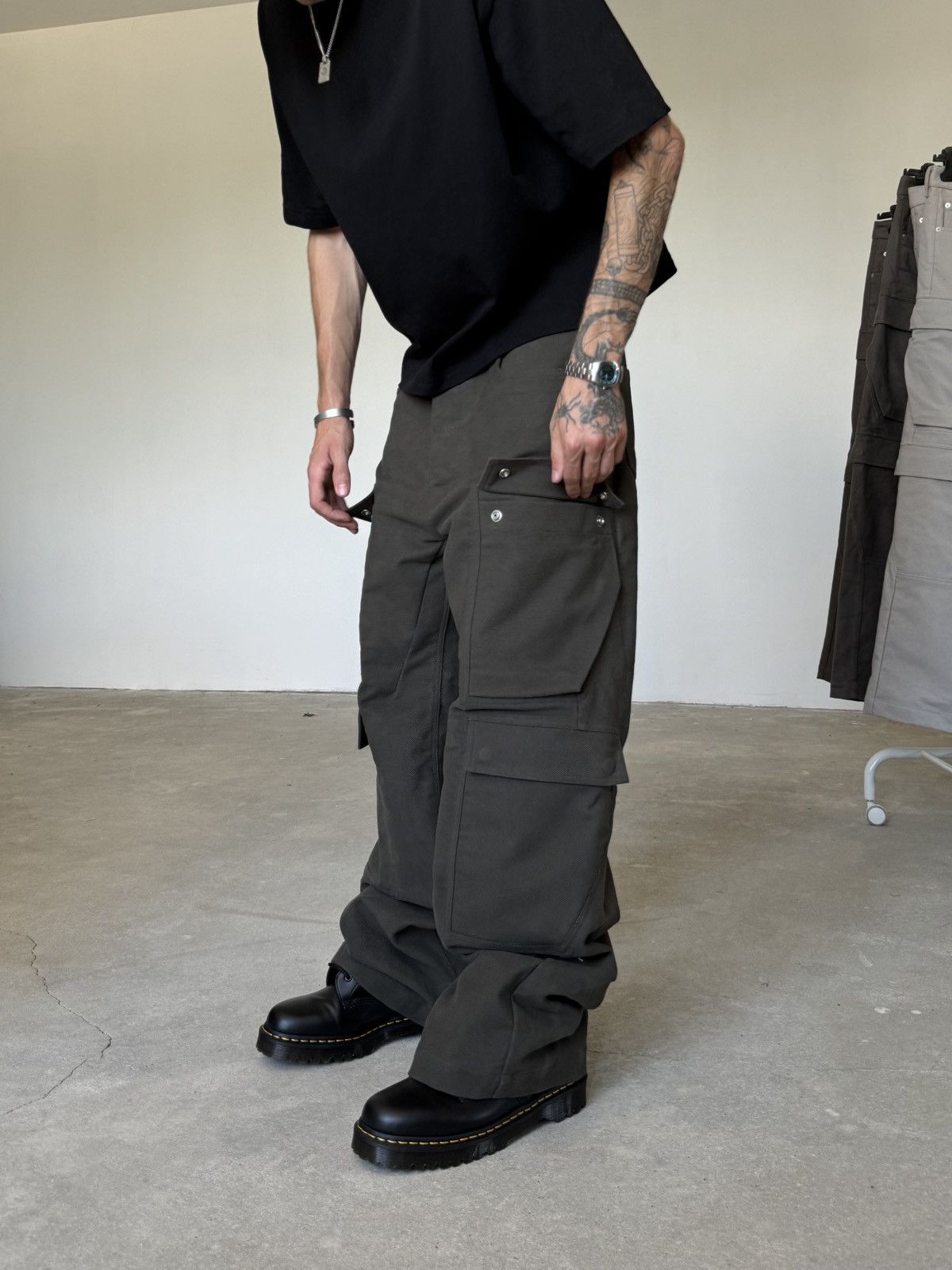Rick Owens Rick Owens FW25 Double Cargo Pants Size US 30 / EU 46 - 4 Thumbnail