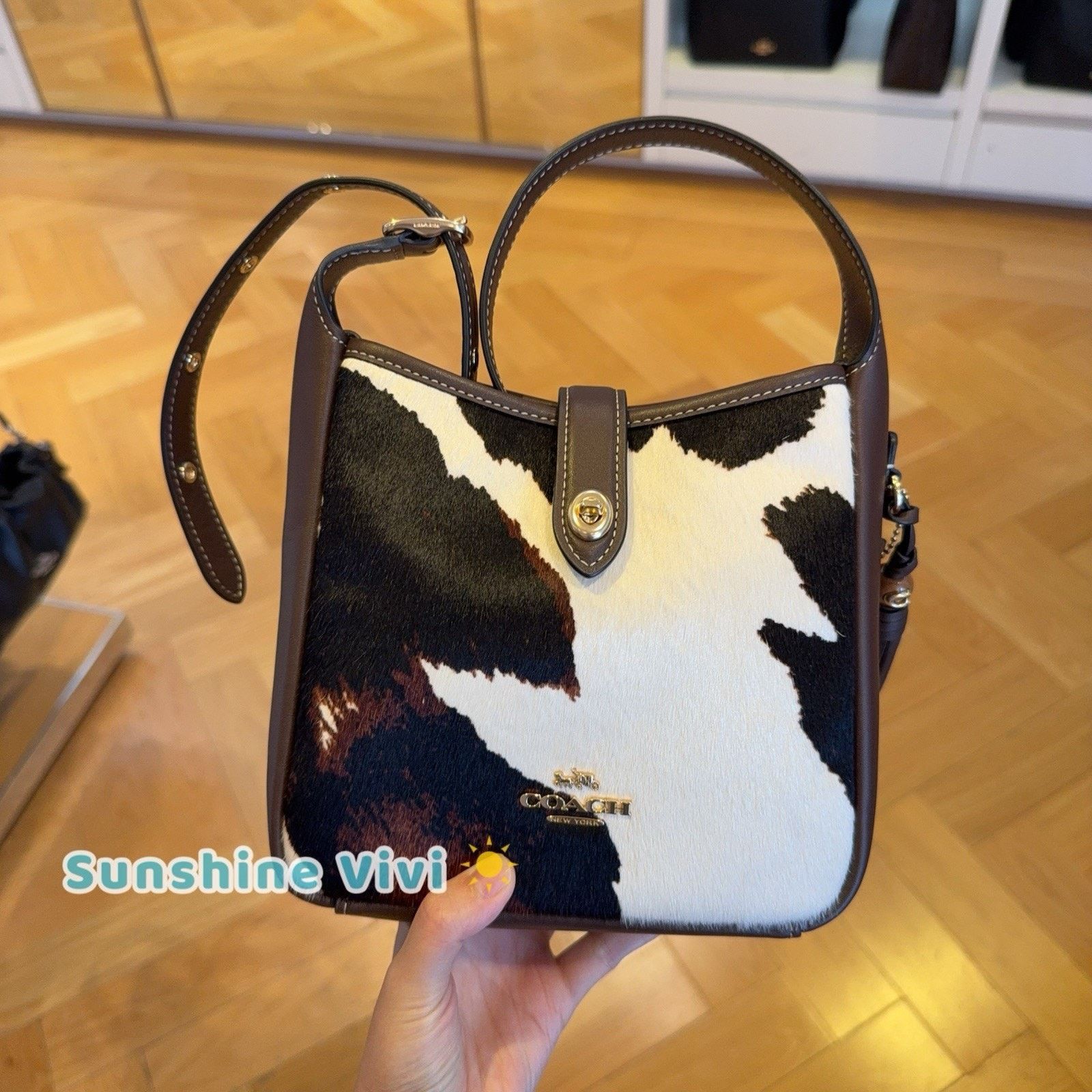 Coach NWT Coach Hadley Mini Crossbody Bag Cow And Tassel CCE14 Size ONE SIZE - 1 Thumbnail