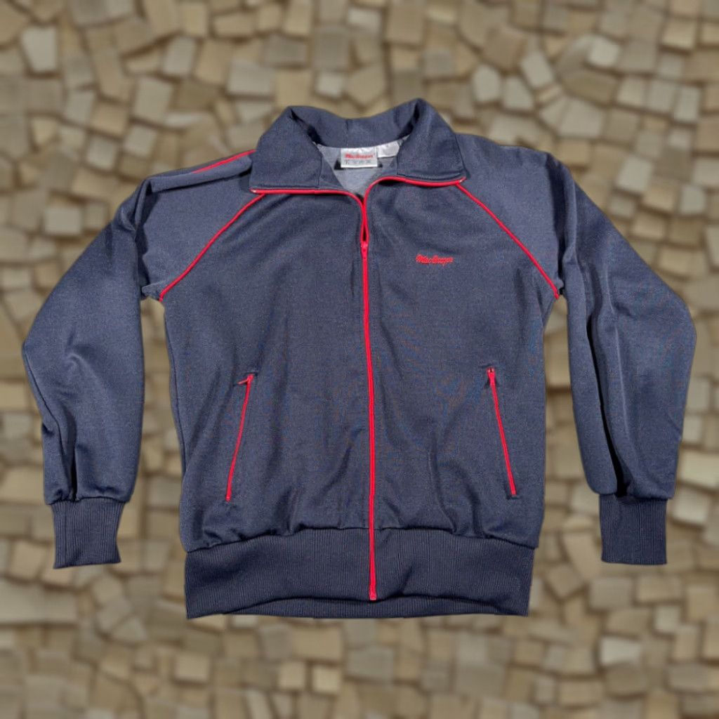 McGregor VINTAGE MacGregor Jacket Adult MEDIUM Blue Track Full Zip Raglan 80s Mens Size US M / EU 48-50 / 2 - 1 Thumbnail