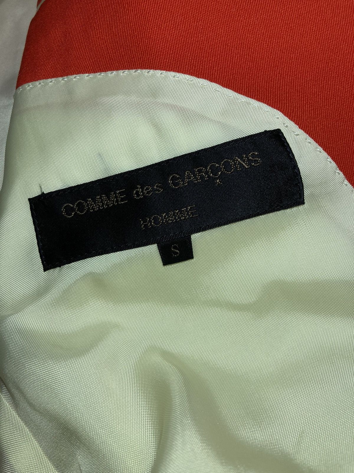 Comme des Garcons Homme × Japanese Brand × Vintage SS92 Comme des Garcons Homme Red Blazer Jacket Suit 1991 90s Size 46S - 7 Thumbnail