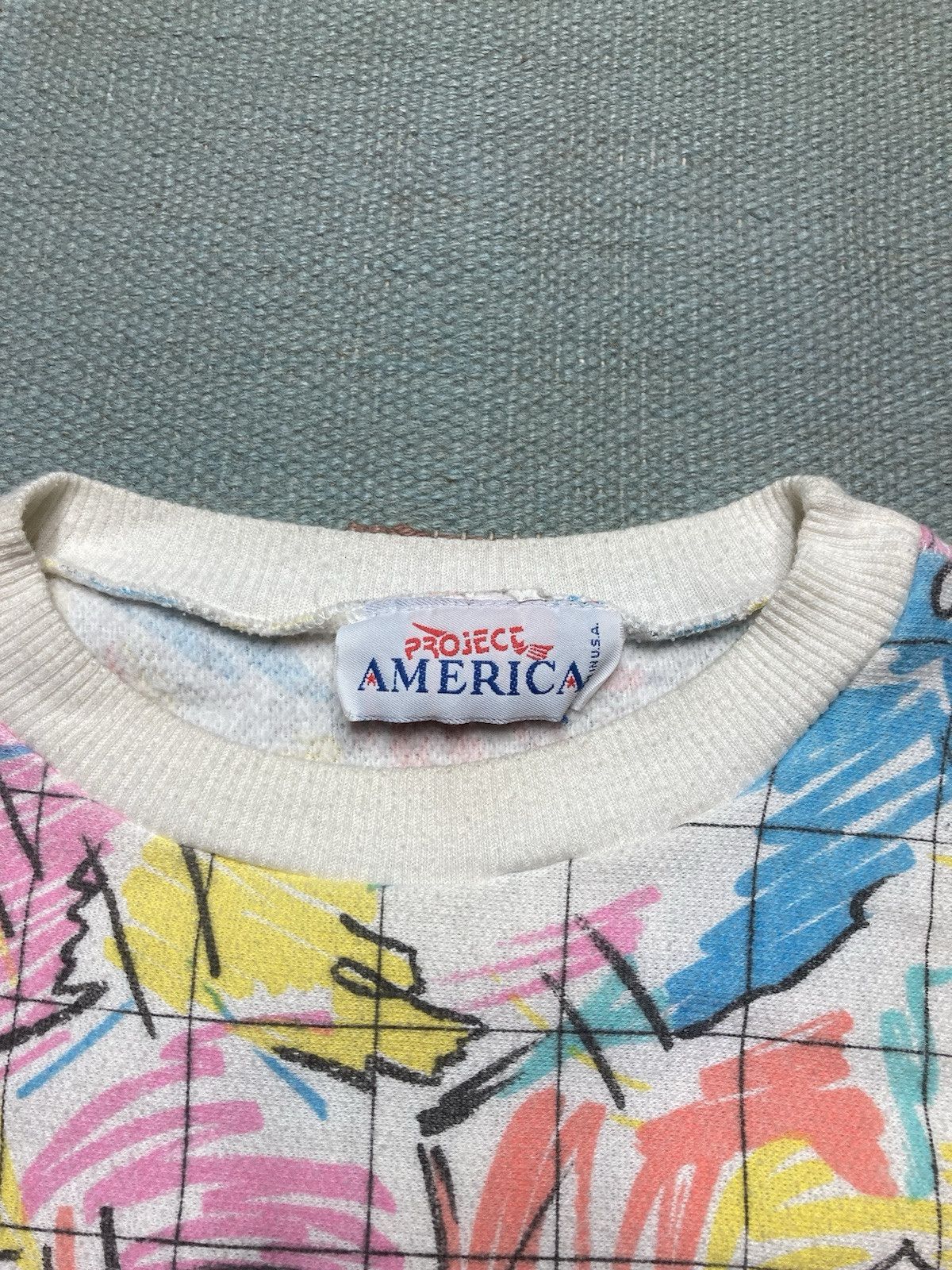 Vintage crewneck sweatshirt all over print psychedelic art large T Size US L / EU 52-54 / 3 - 6 Thumbnail