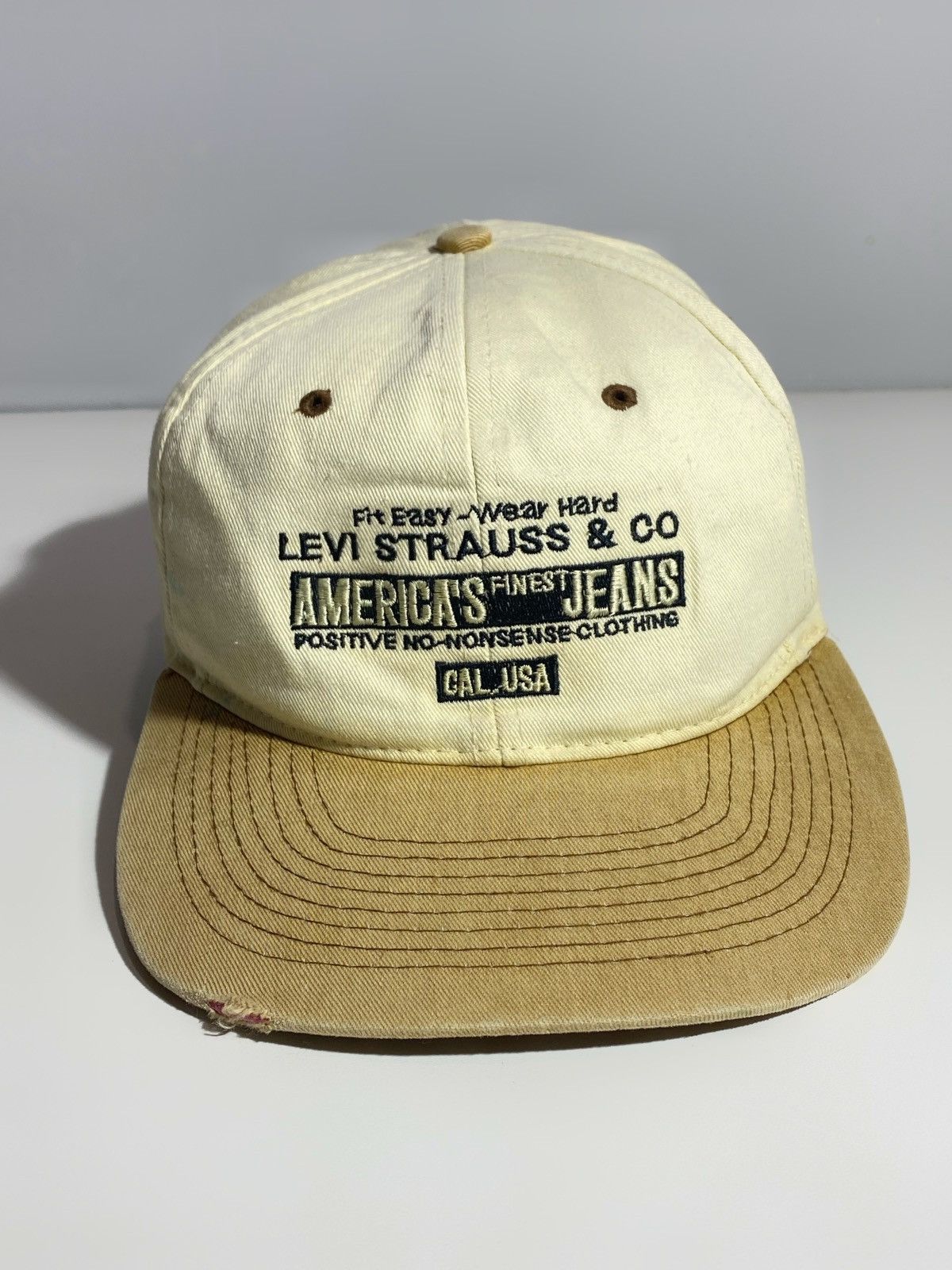 Levi's Vintage 70s 80s Rare Levi’s USA Distressed Baseball Cap Size ONE SIZE - 2 Thumbnail
