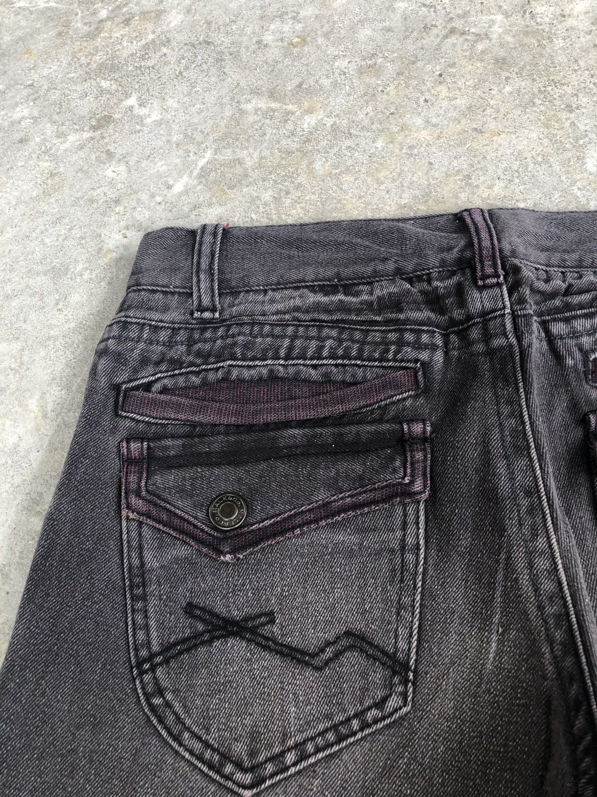If Six Was Nine Flared Male Bootcut Jeans Distessed Denim Size US 31 - 17 Thumbnail