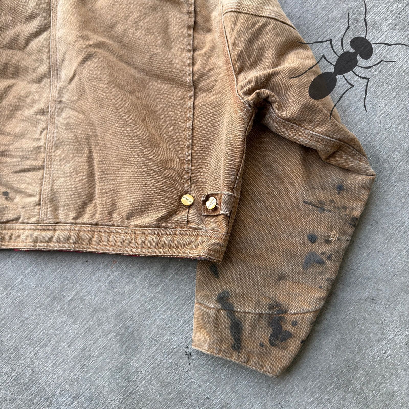 Carhartt × Vintage Carhartt brown crop Detroit style work wear jacket Size US M / EU 48-50 / 2 - 9 Thumbnail