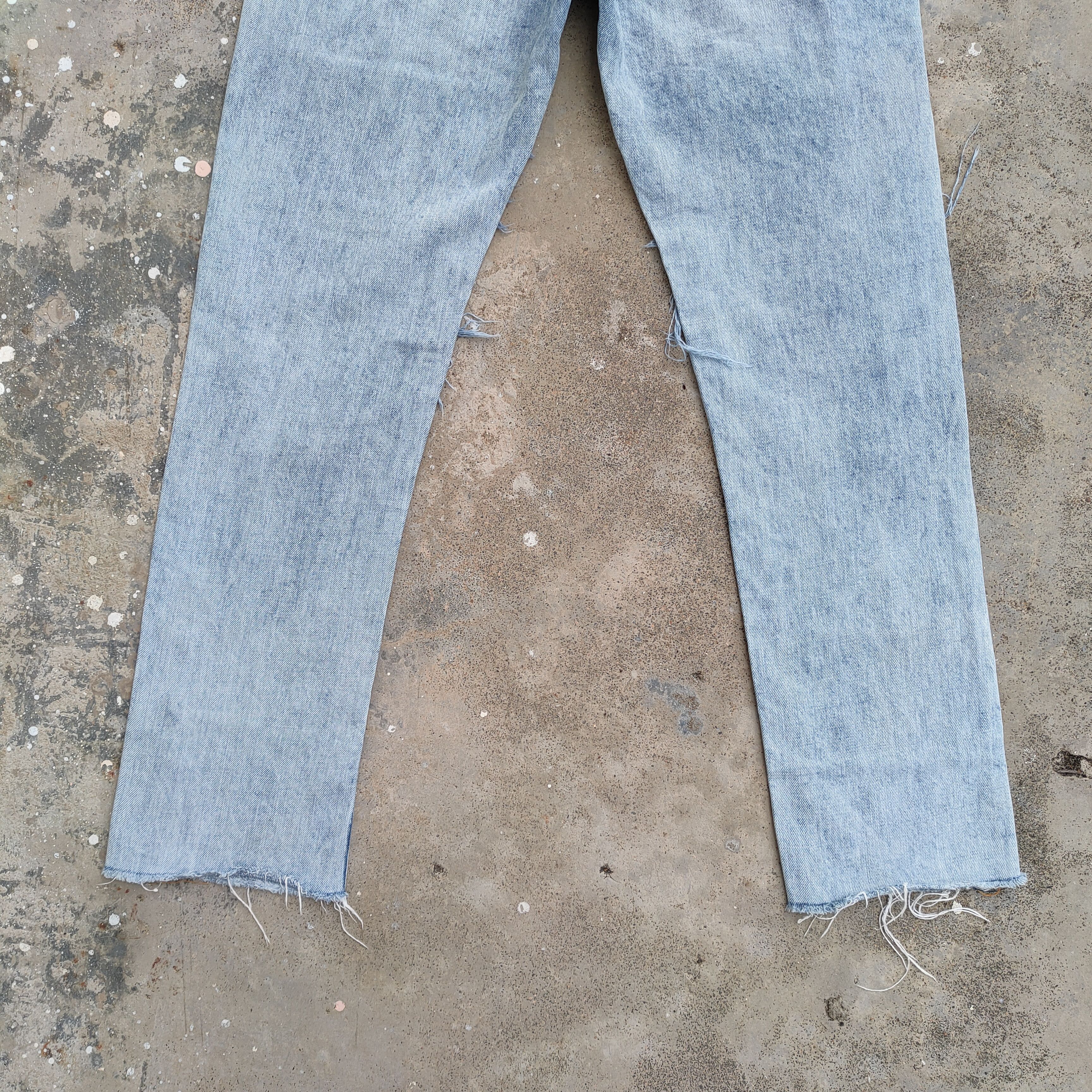 Bershka VINTAGE BERSHKA BORO PATCHWORK DISTRESSED JEANS DENIM PANTS Size US 31 - 12 Thumbnail