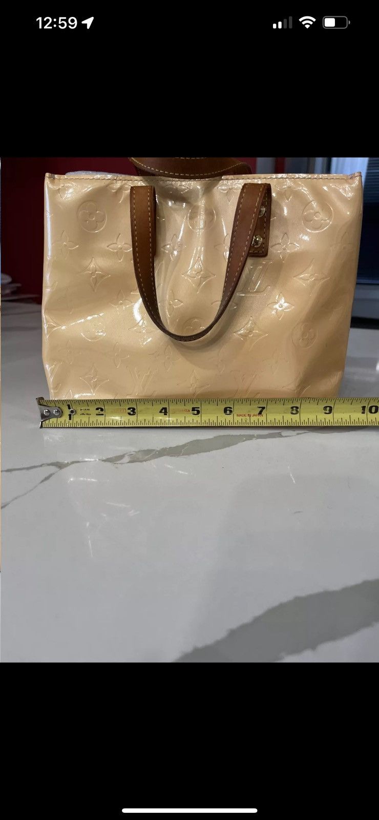 Louis Vuitton Louis Vuitton Vernis Monogram Handbag Yellow Size ONE SIZE - 15 Thumbnail