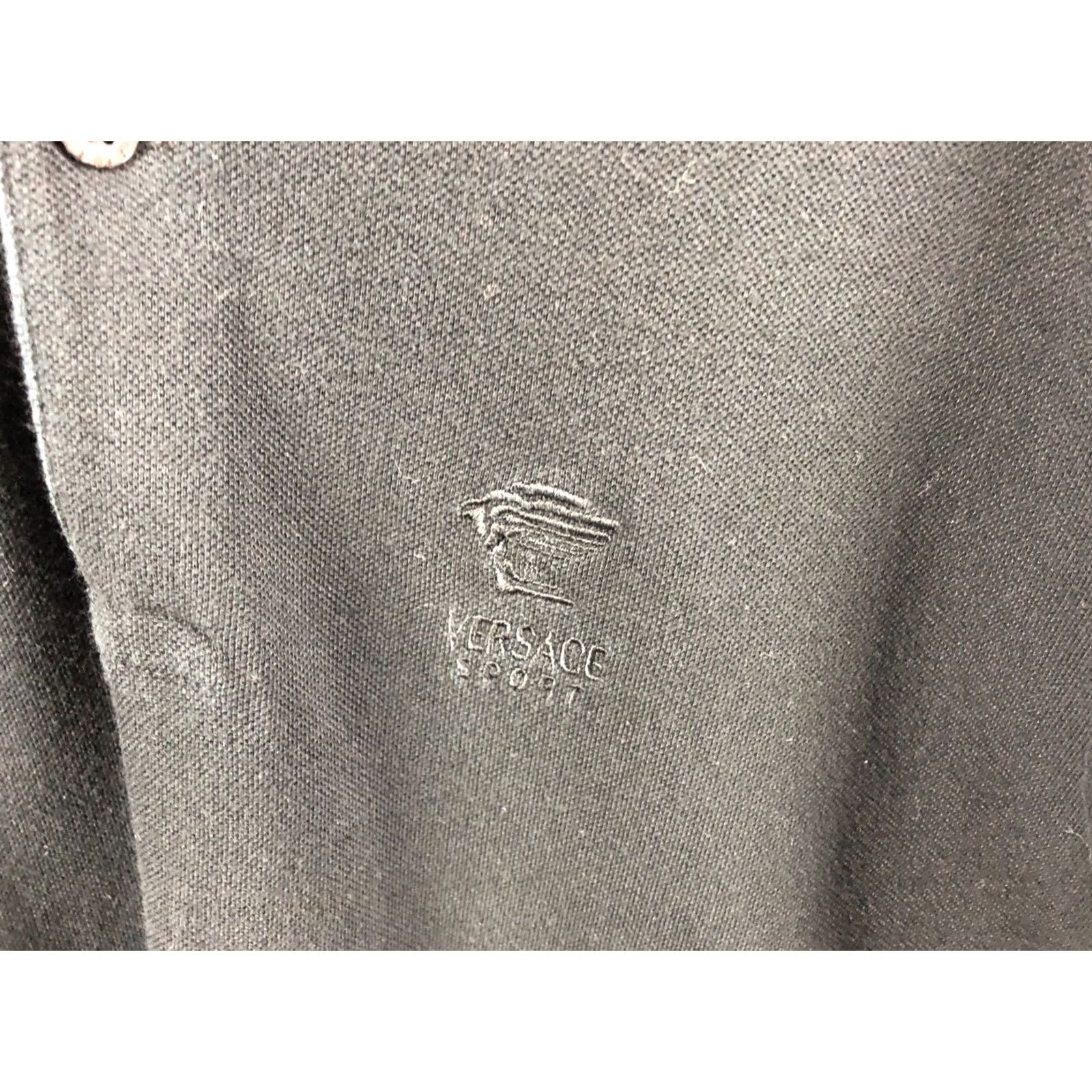 Versace Versace Sport Polo Shirt M Black Cotton Men Regular Short Sleeve Logo Embroidered Casual Vintage: No Size US M / EU 48-50 / 2 - 7 Thumbnail
