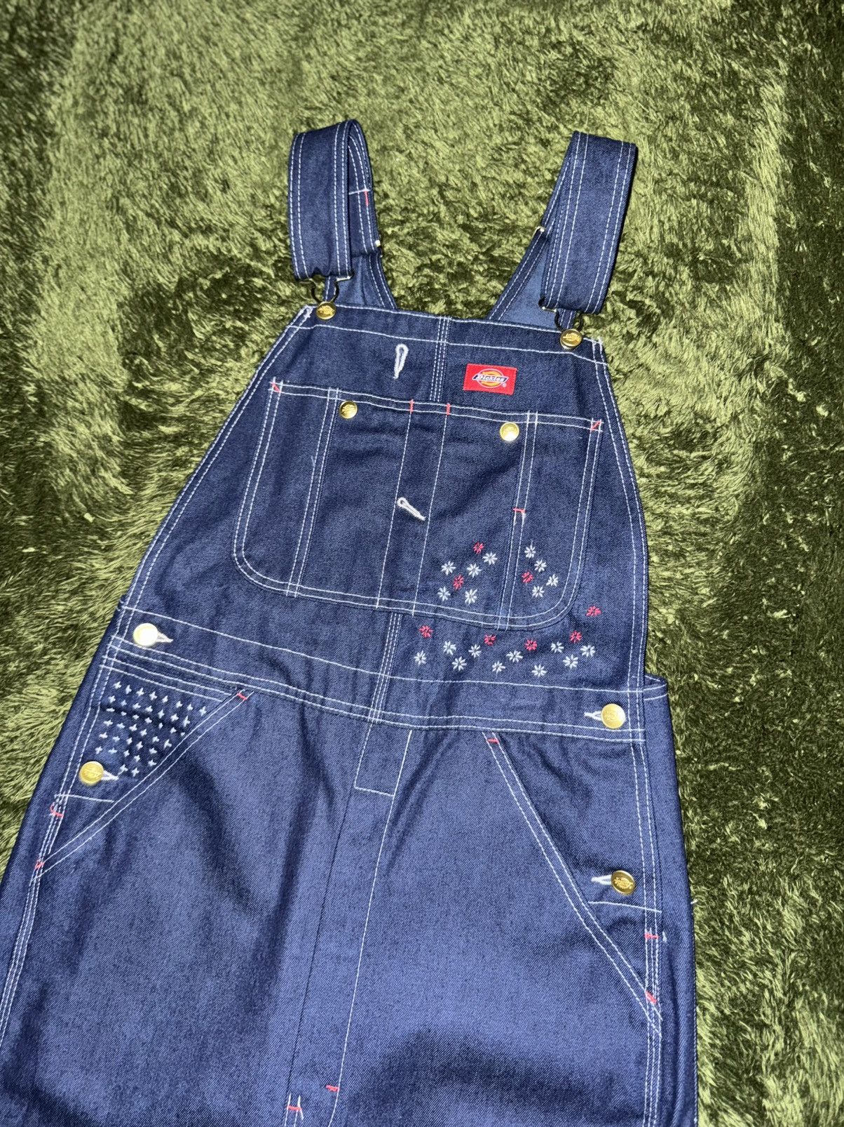 Dickies [30x30] Dickies Japanese Sashiko Custom Overalls – Indigo Size US 30 / EU 46 - 2 Thumbnail