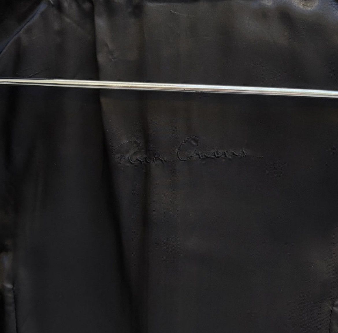 Rick Owens Rick Owens FW10 Rick Owens ‘GLEAM’ Long Leather Wool Jacket Size M / US 6-8 / IT 42-44 - 14 Thumbnail