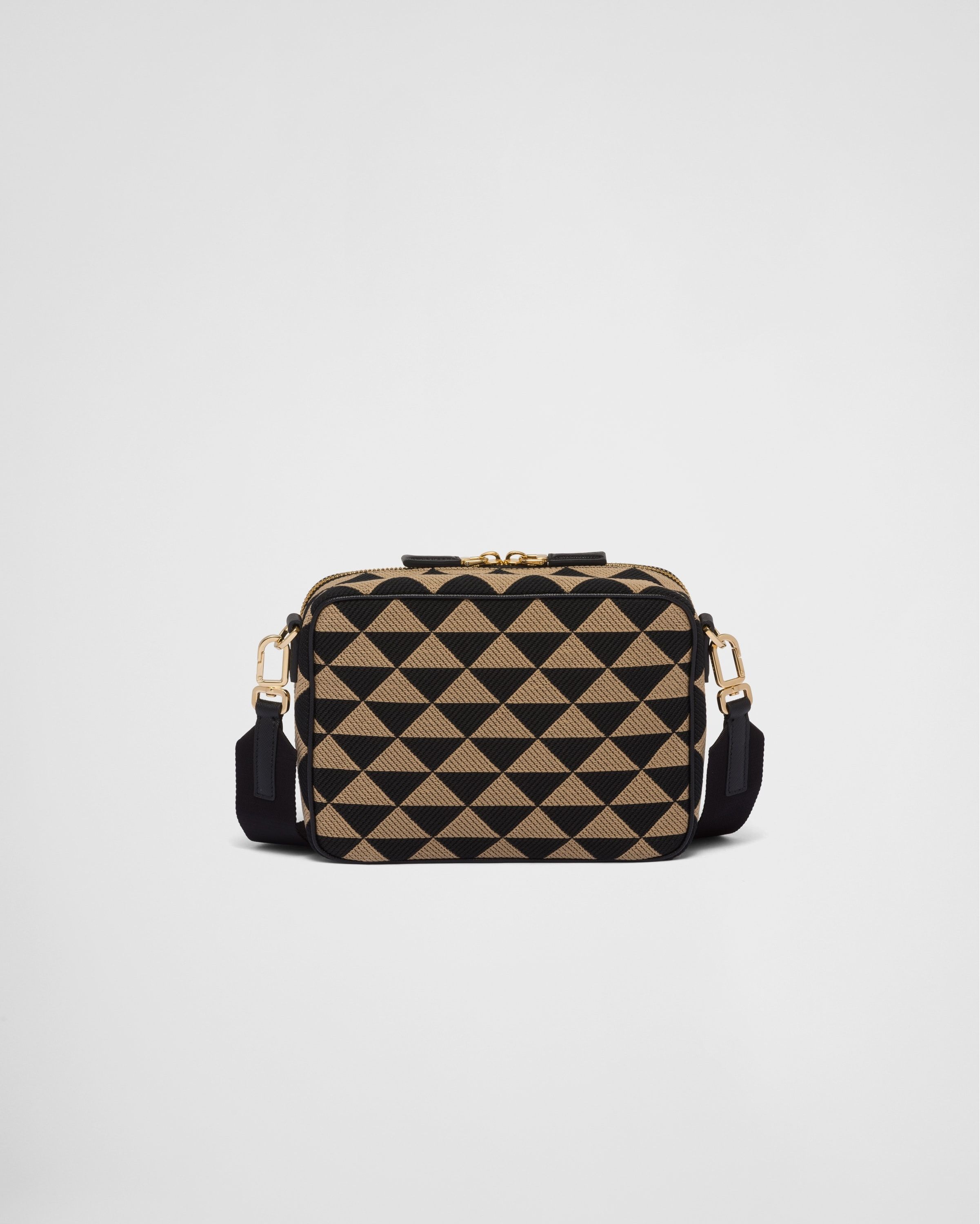 Prada o1bcso1str1025 Size: OS / Jacquard Symbole Bag Black/Beige Size ONE SIZE - 4 Thumbnail