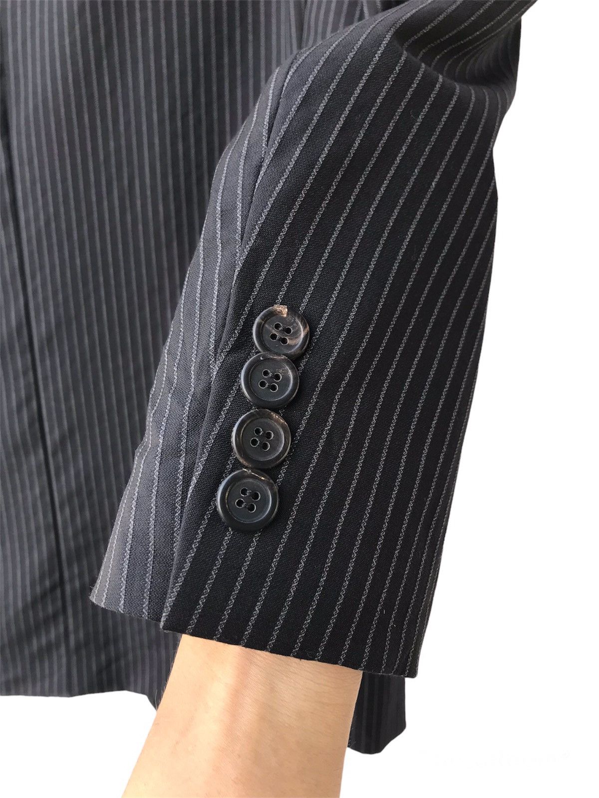 Versace Versace Striped Wool Blazer Suit Made in Italy Size US L / EU 52-54 / 3 - 10 Thumbnail
