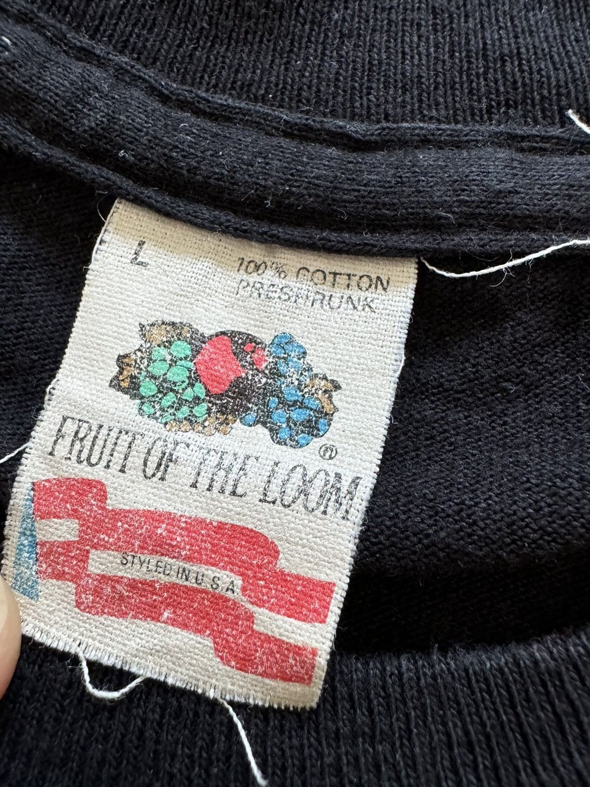 DC Comics × Fruit Of The Loom !Extremely rare Batman 1989 single stitch DC comics Size US L / EU 52-54 / 3 - 5 Thumbnail