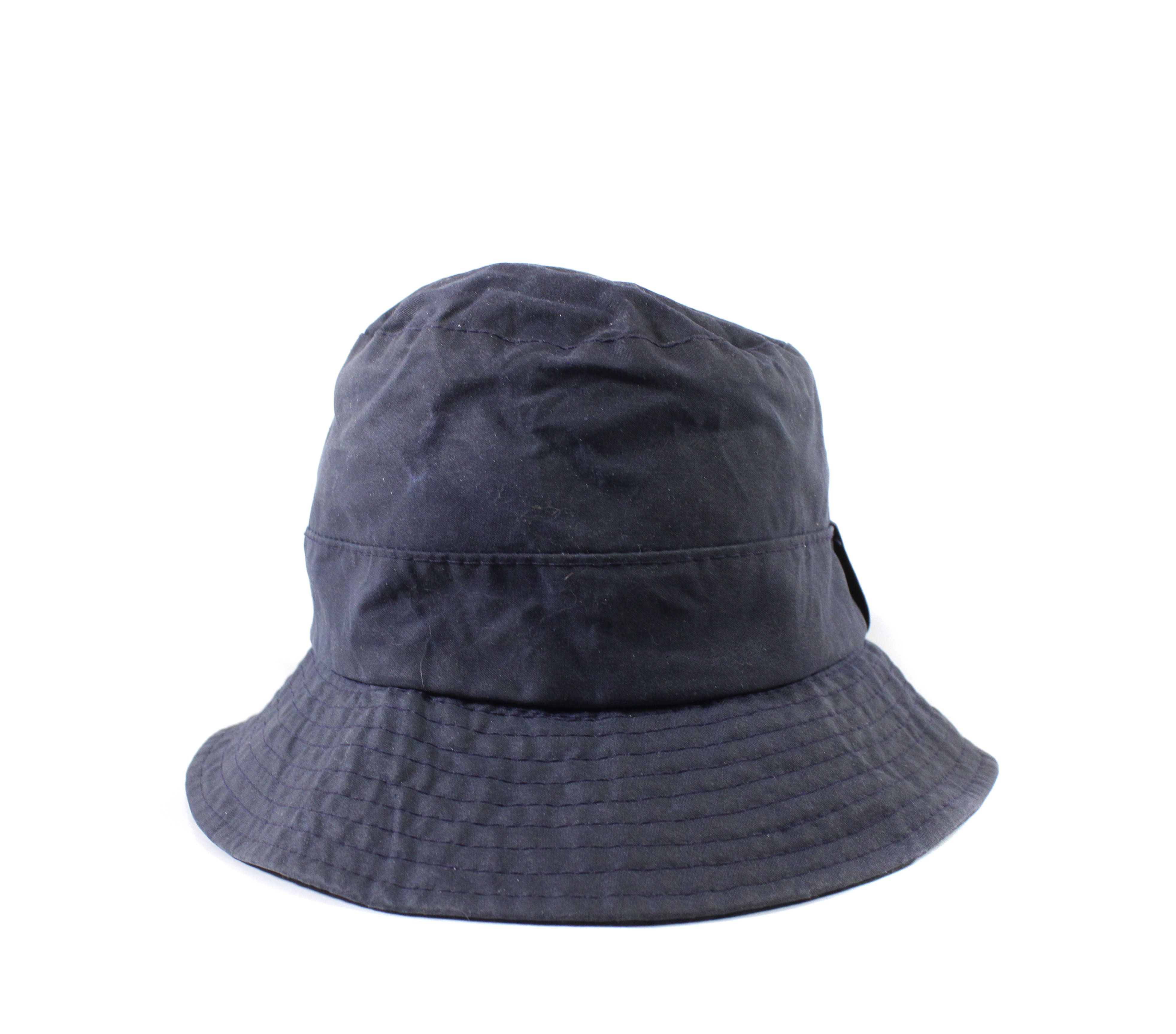 Barbour Thornhill Wool Fedora. Large. Barbour Thornhill Fedora Hat Women Navy Blue Wool Tartan main image 2