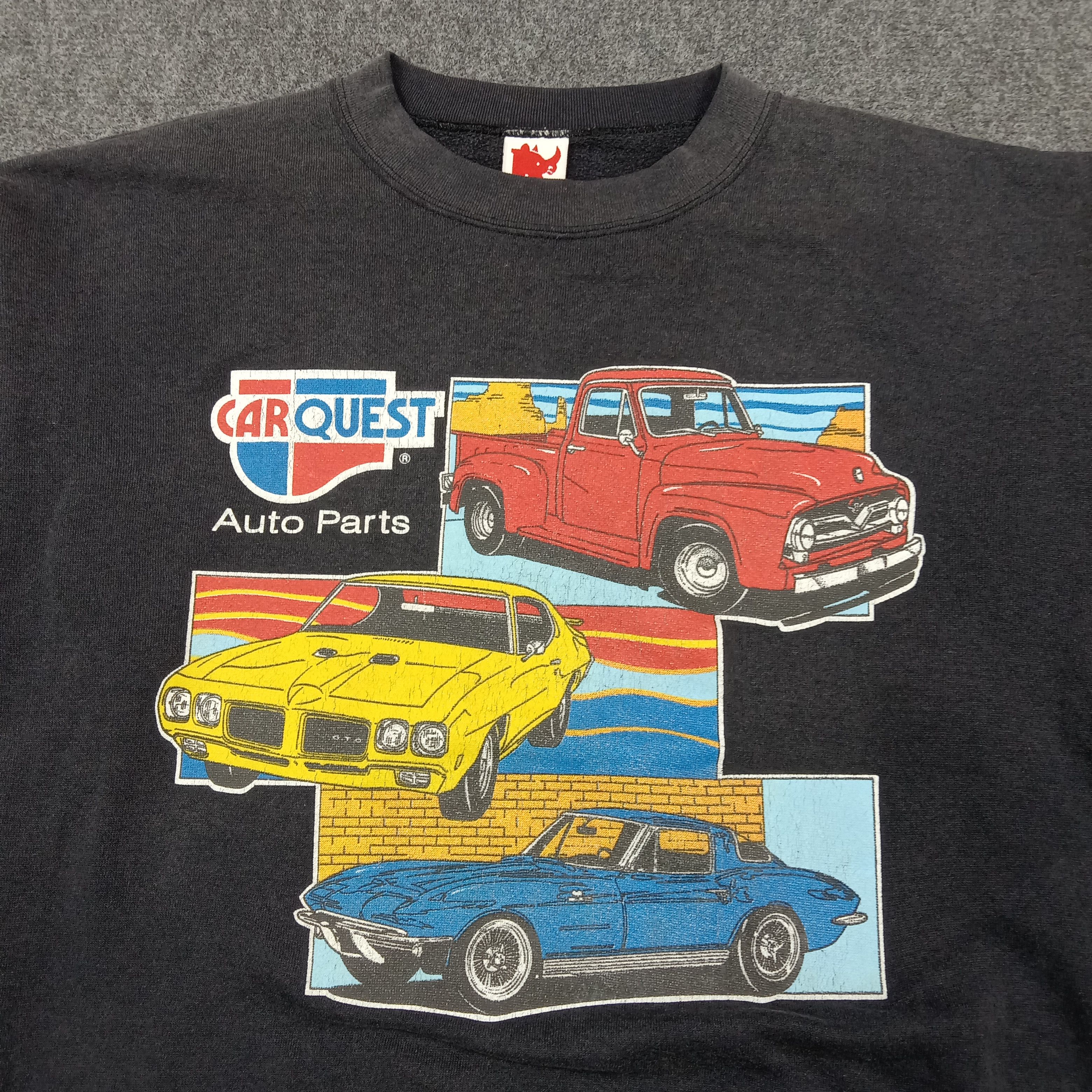 Vintage Vintage 90s Rugged Carquest Classic Sweatshirt C278N30 Size US L / EU 52-54 / 3 - 2 Thumbnail