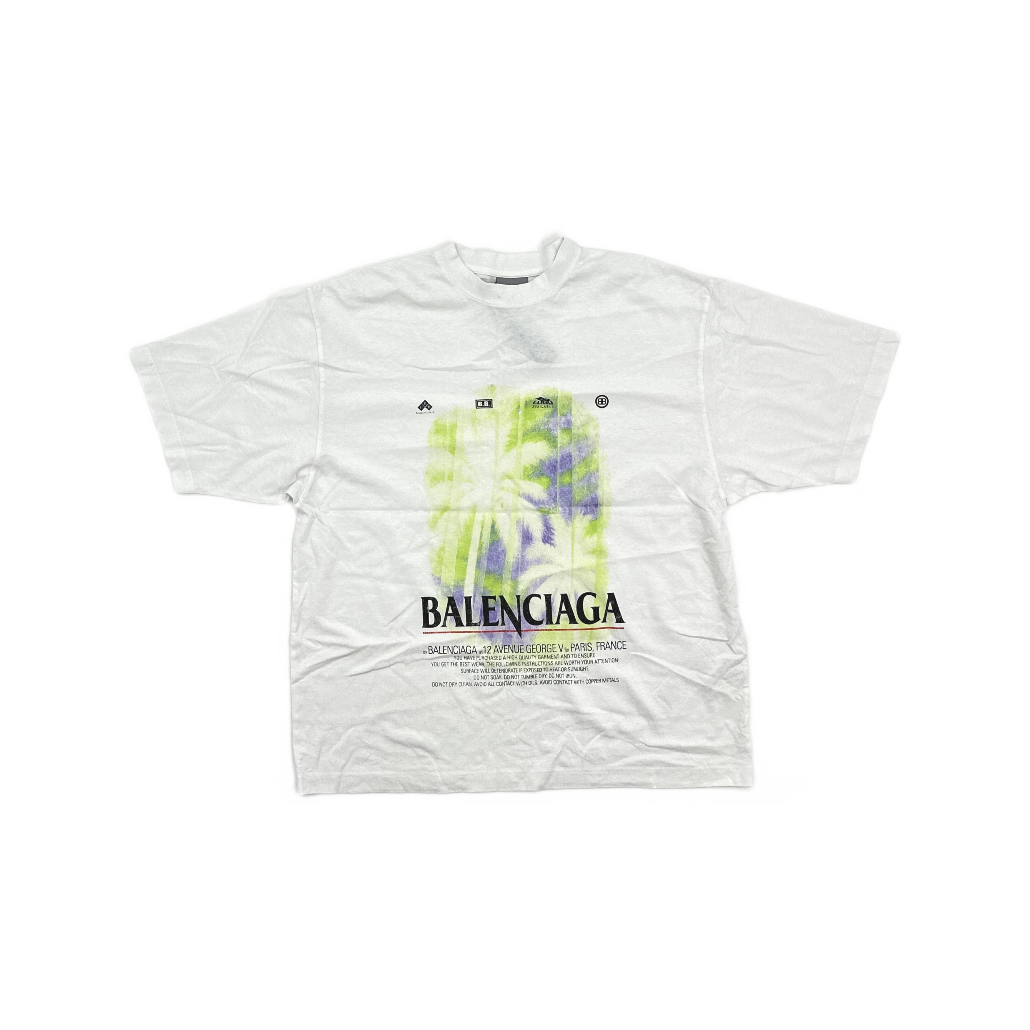 Balenciaga Balenciaga Palm Print T-Shirt Size XS Size US XS / EU 42 / 0 - 1 Thumbnail