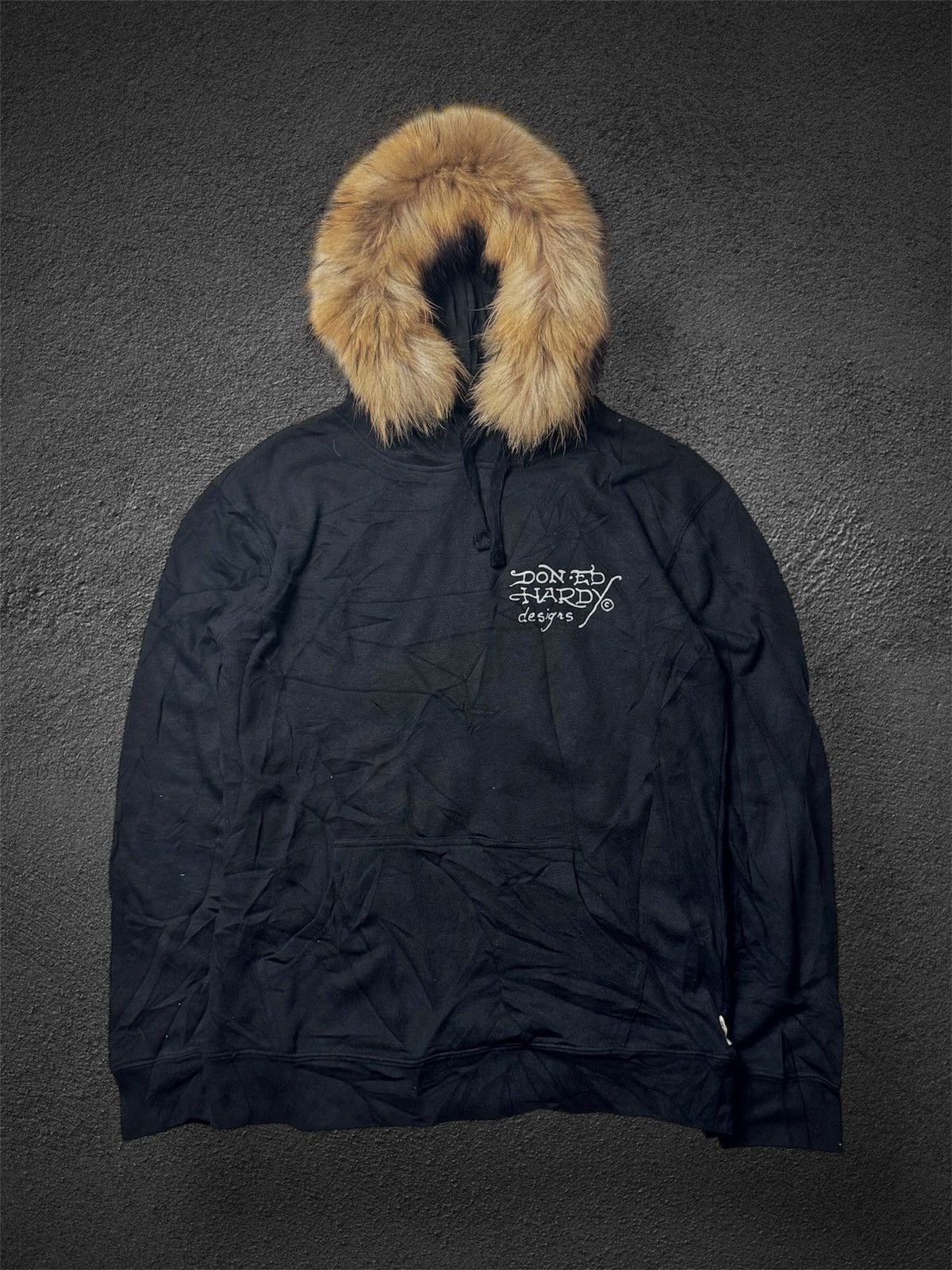 If Six Was Nine × Japanese Brand × Le Grande Bleu (L.G.B.) Fur Hoodie Edhardy Skull Los Angeles Size US M / EU 48-50 / 2 - 2 Thumbnail