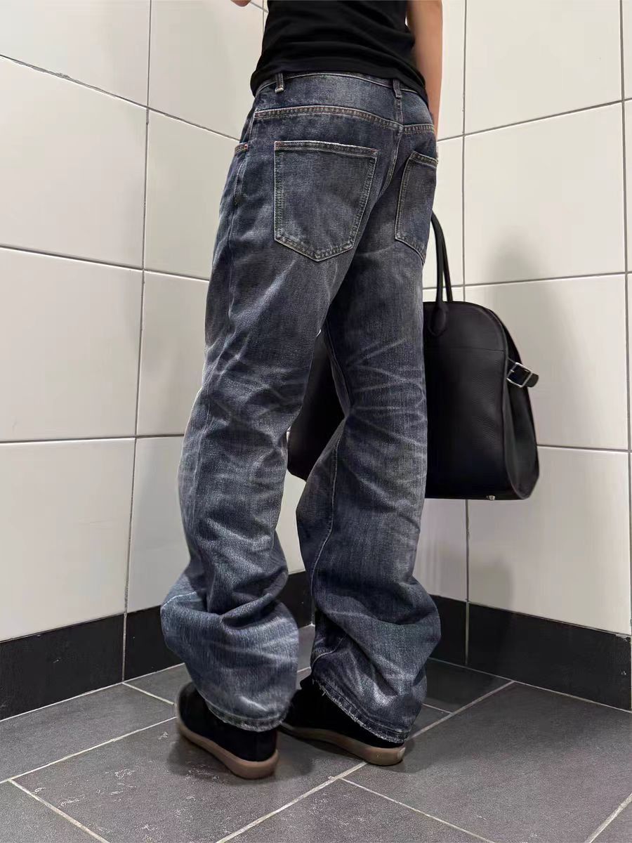 Jean Loose black distressed jeans Size US 30 / EU 46 - 2 Thumbnail