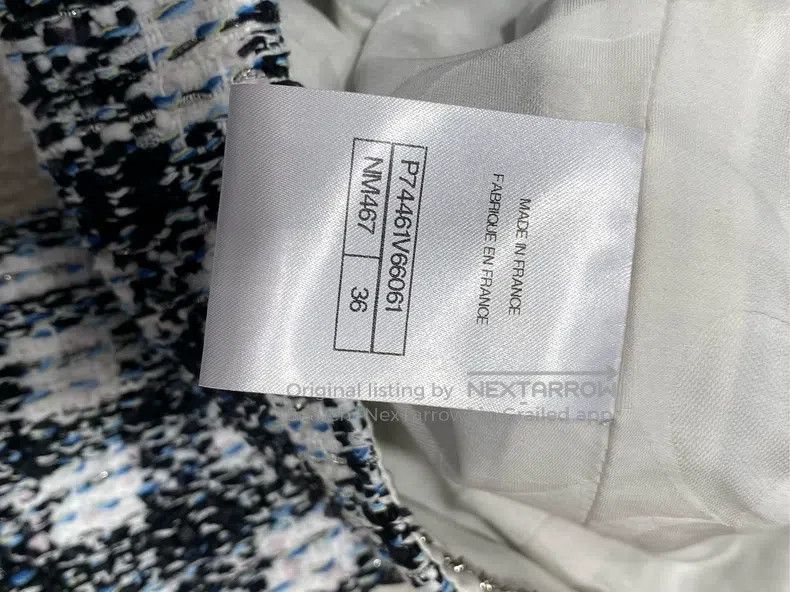 Chanel Chanel 23p blue and white plaid tweed jacket Size XS / US 0-2 / IT 36-38 - 5 Thumbnail