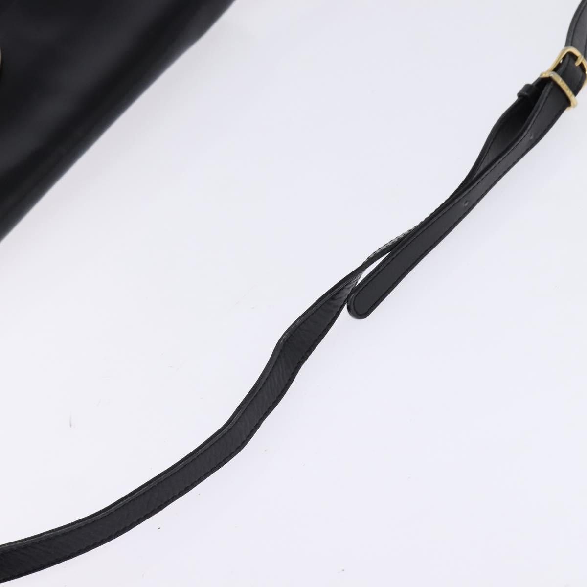 Celine CELINE Circle Shoulder Bag Leather Black Gold Size ONE SIZE - 7 Thumbnail
