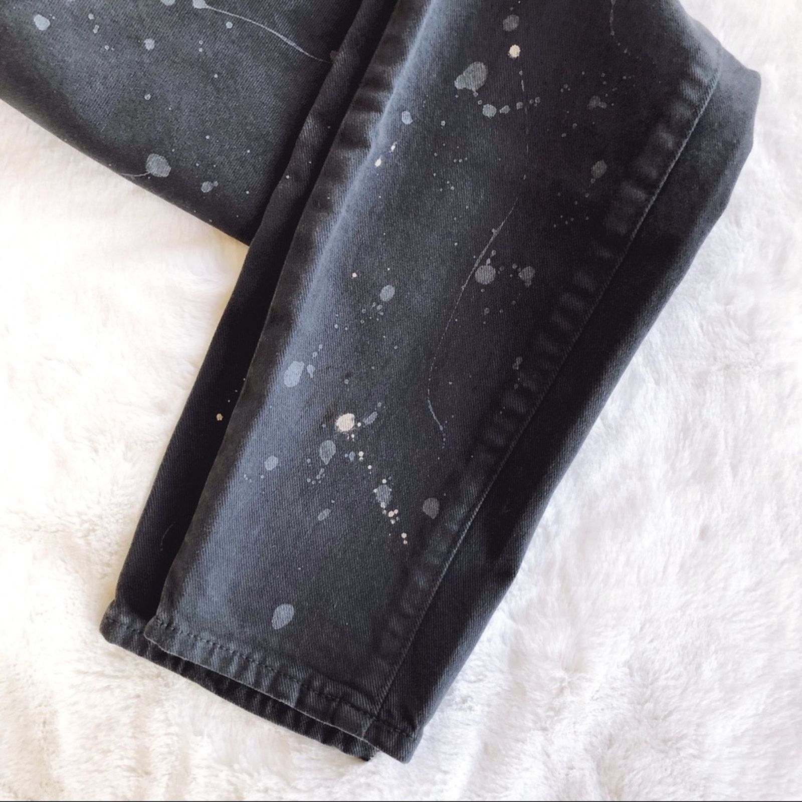 Paige PAIGE Gray Verdugo Ankle Jeans with Splatter Design Size 27" / US 4 / IT 40 - 7 Thumbnail