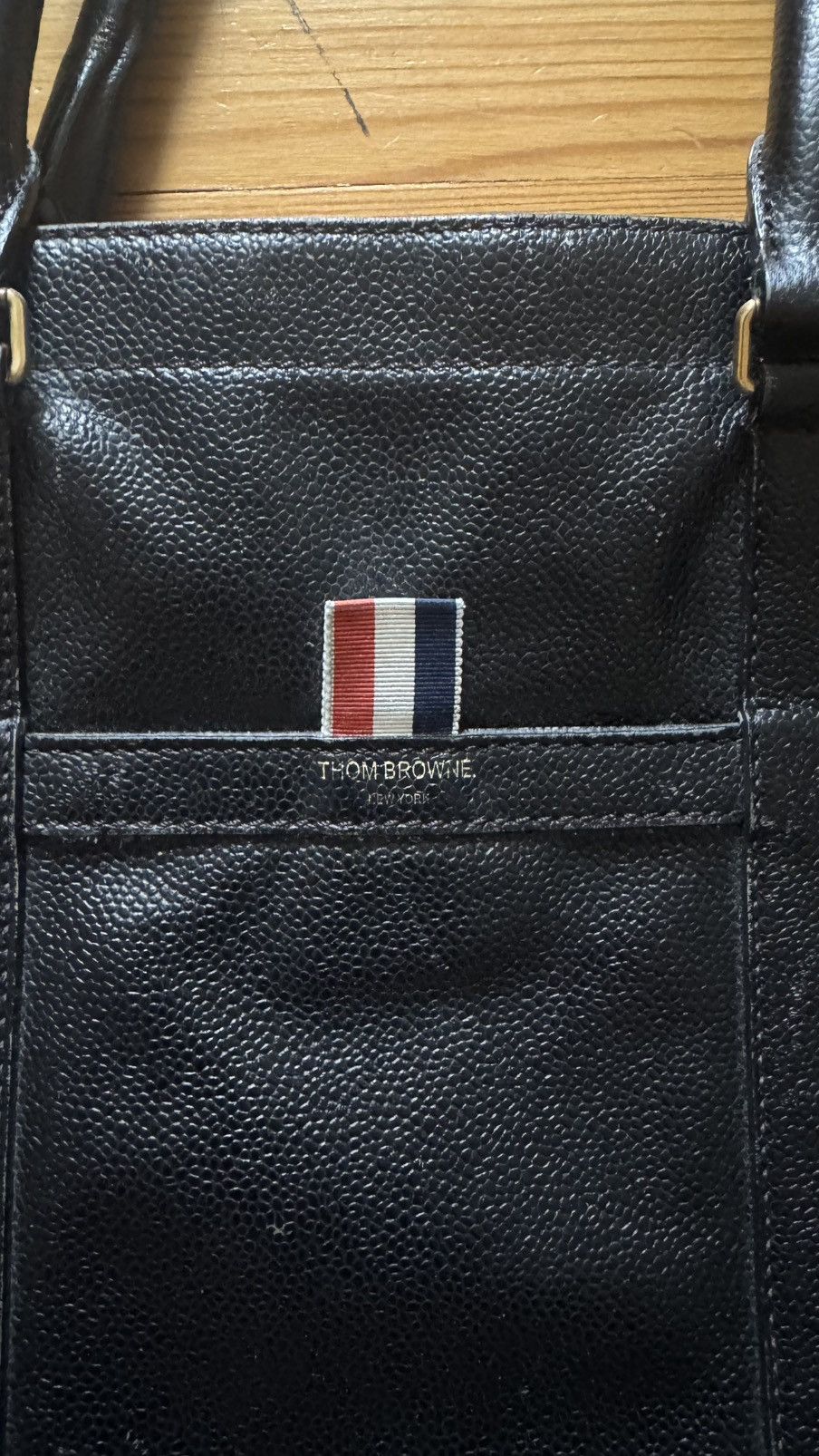 Thom Browne Thom Browne Pebbled Leather Tote Size ONE SIZE - 2 Thumbnail