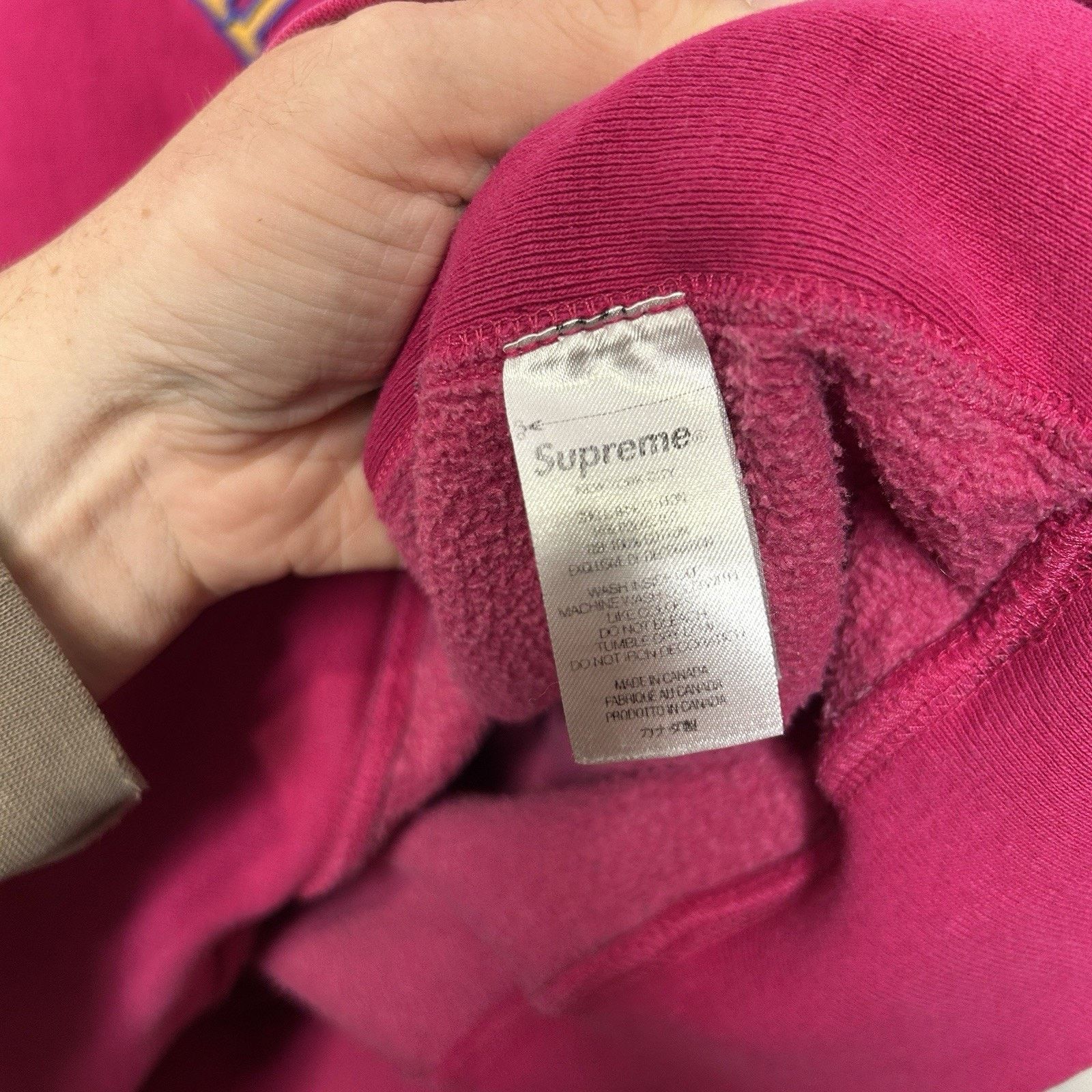 Supreme Supreme Reverse Hooded Sweatshirt “Fuchsia Pink” SS23 Size US XL / EU 56 / 4 - 8 Thumbnail