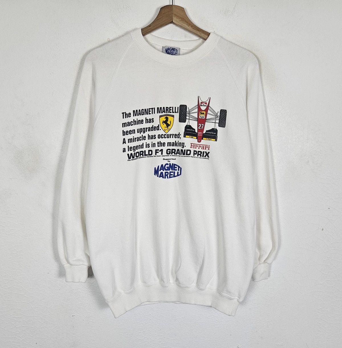 Ferrari Vintage Ferrari Grand Prix F1 Magneti Marelli sweatshirt Size US L / EU 52-54 / 3 - 2 Thumbnail