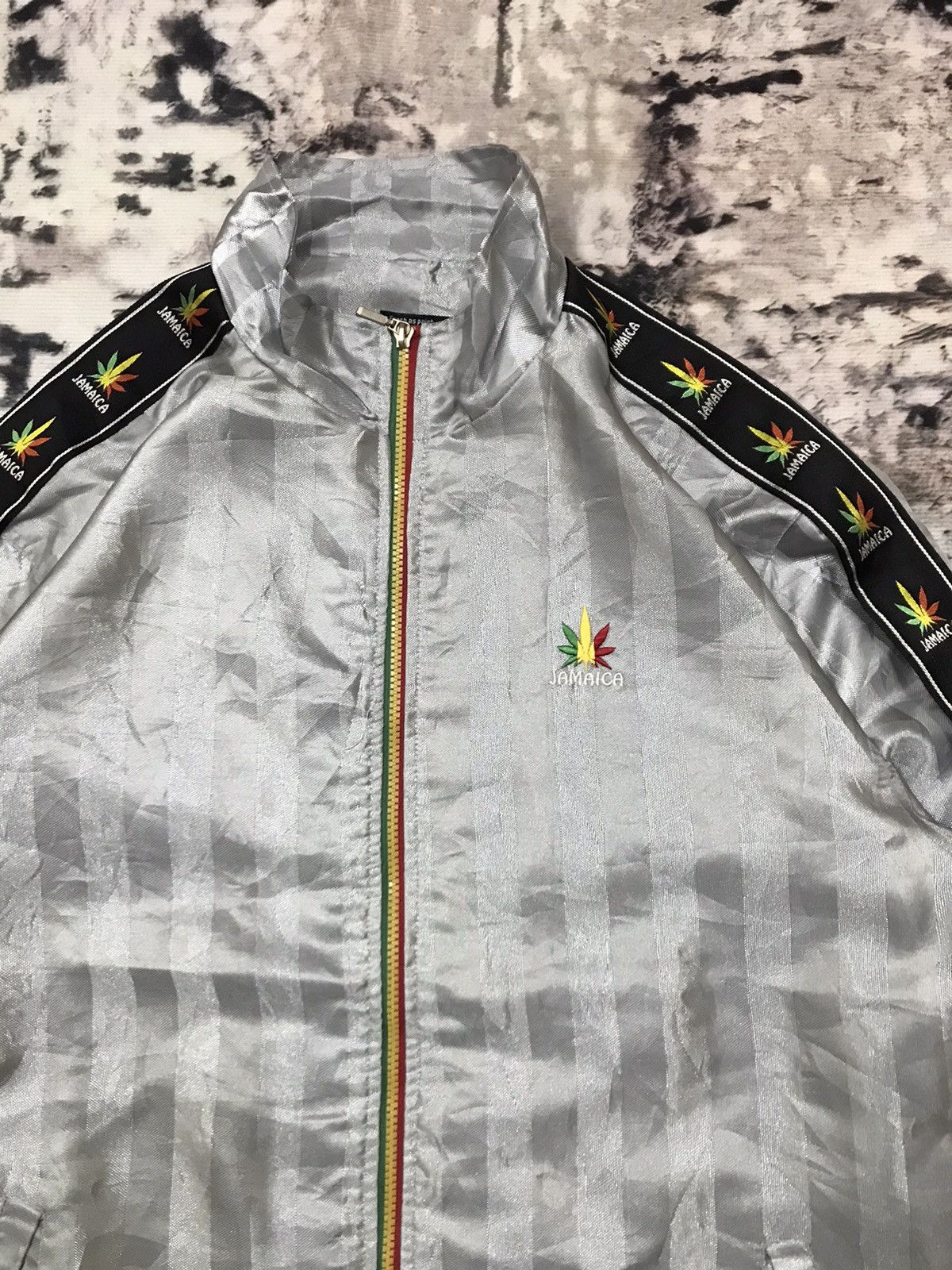 Japanese Brand Vintage Jamaica Sidetape Logo Windbreaker Jacket Size US XL / EU 56 / 4 - 6 Thumbnail