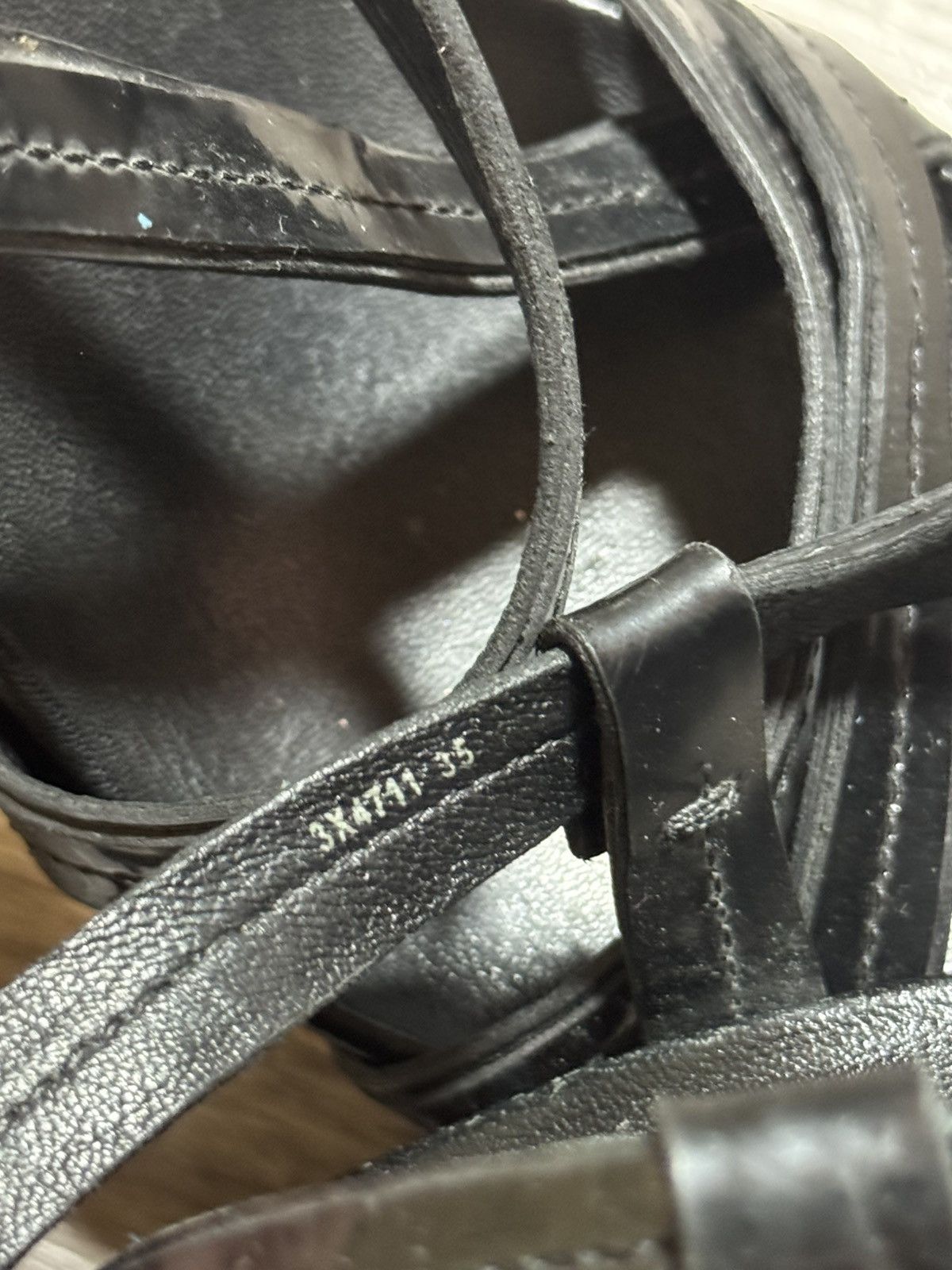 Prada Prada Sport Black Patent Leather/Cork Platform Wedge Sandals Size US 5 / IT 35 - 10 Thumbnail