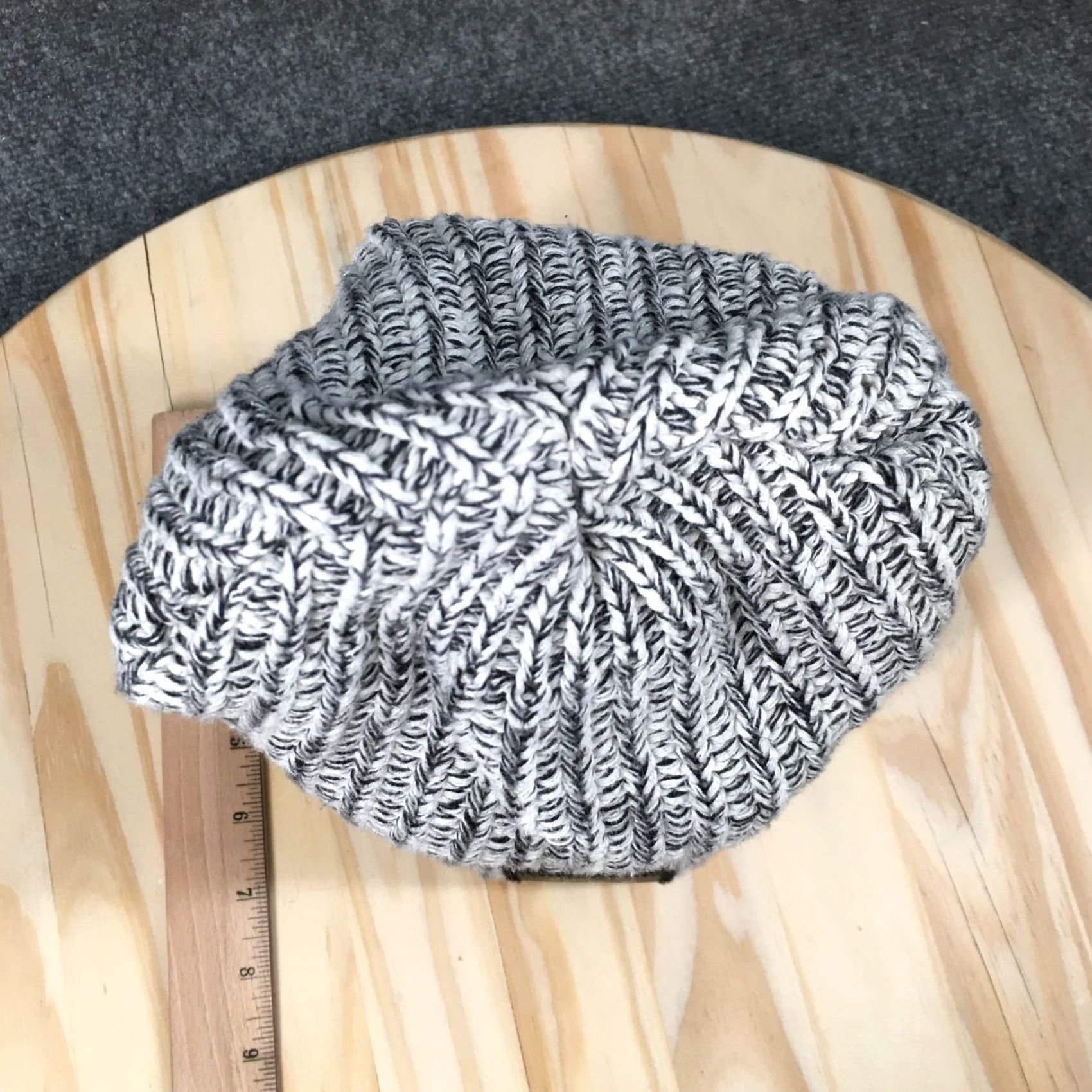 Vintage Love Your Melon Winter Beanie Hat Womens White OS Adjustable Knitted Cotton Size ONE SIZE - 4 Thumbnail