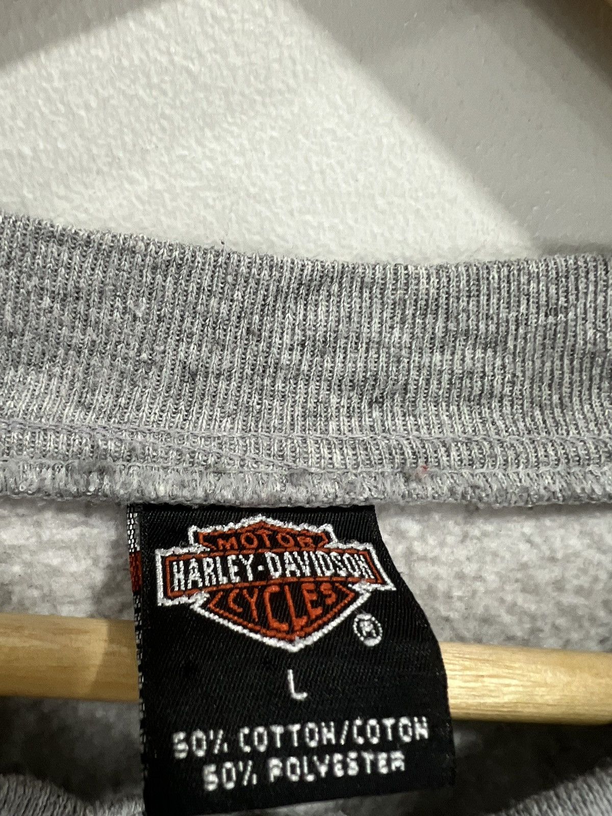 Harley Davidson Vintage 90s Harley Davidson Sweater Zip Up Size US L / EU 52-54 / 3 - 3 Thumbnail