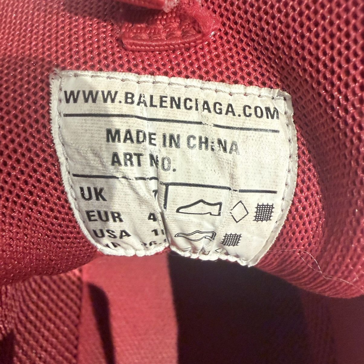 Balenciaga Balenciaga track faded red burgundy Size US 10 / EU 43 - 6 Thumbnail