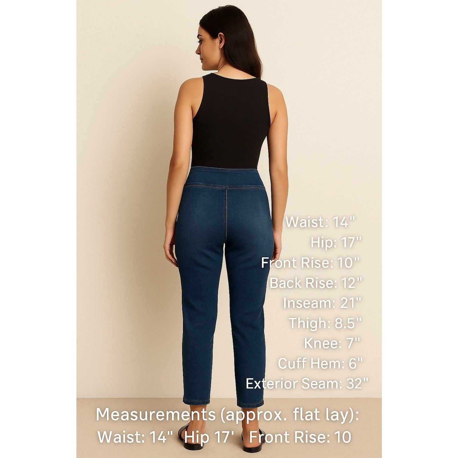Other Risen High Waist Capri Jeans Women’s 5/27 Crossover Size 27" / US 4 / IT 40 - 13 Thumbnail