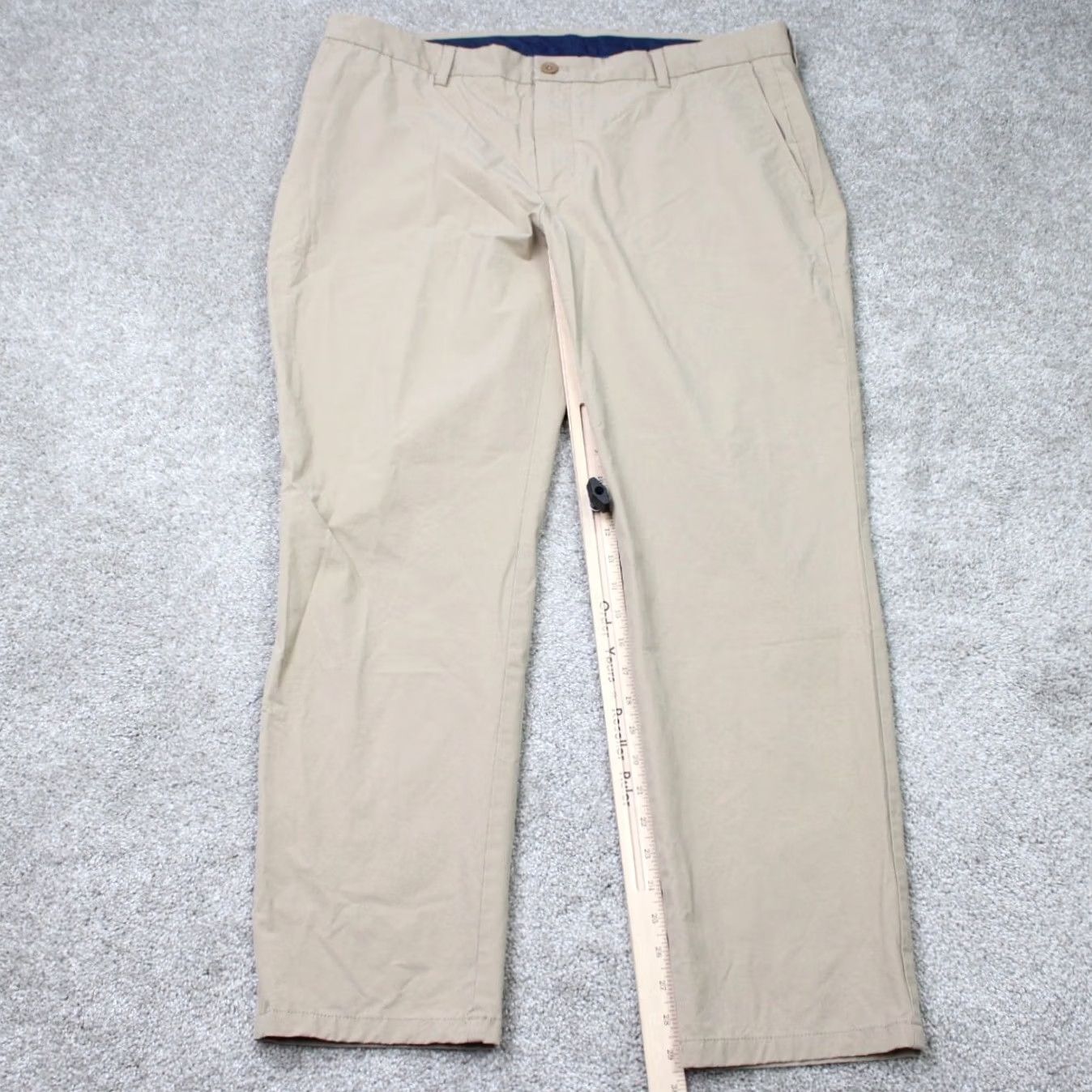 Vineyard Vines Vineyard Vines OTG Pants Mens 30x32 Beige Performance Straight Fit Size US 40 / EU 56 - 2 Thumbnail