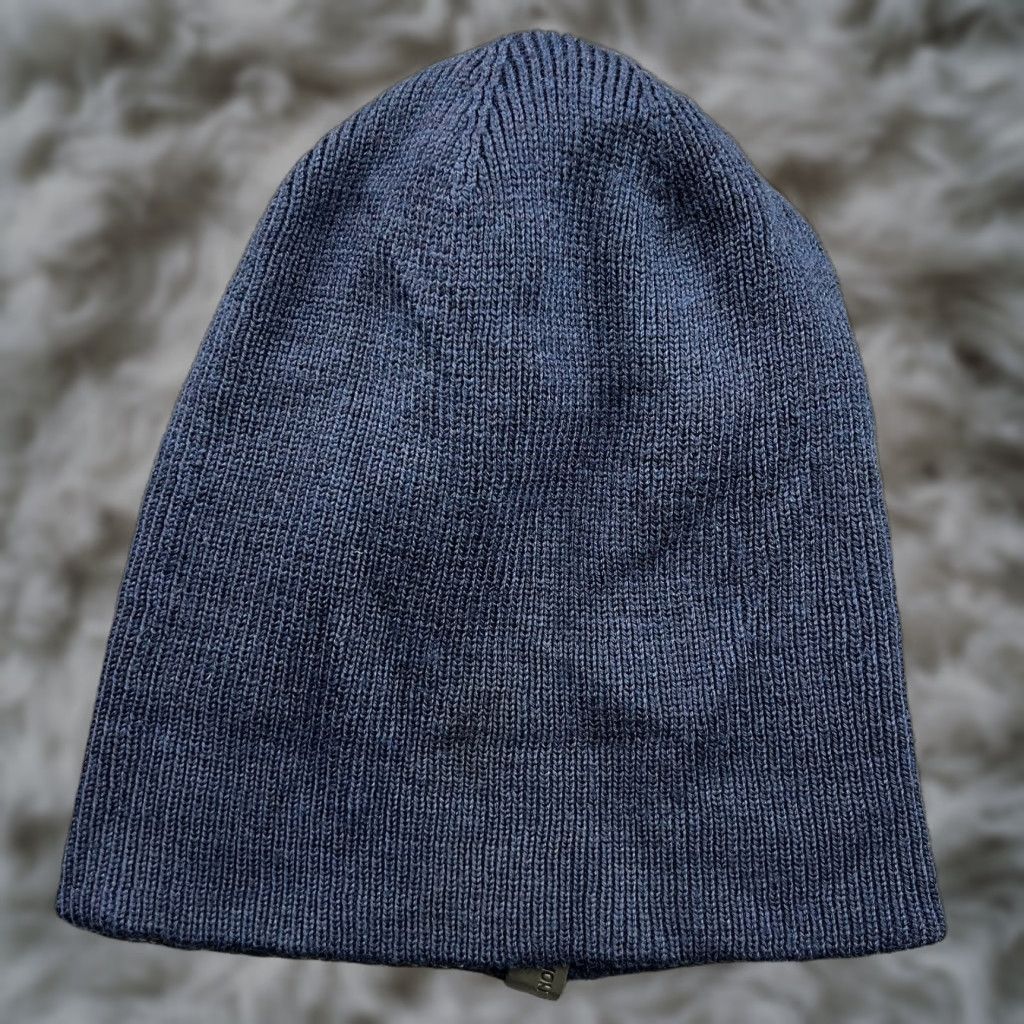 Vintage VINTAGE Norrona Beanie Hat One Size Wool Blue Indigo Night Winter Unisex Adults 100% Wool Knitting Thermal Size ONE SIZE - 1 Thumbnail