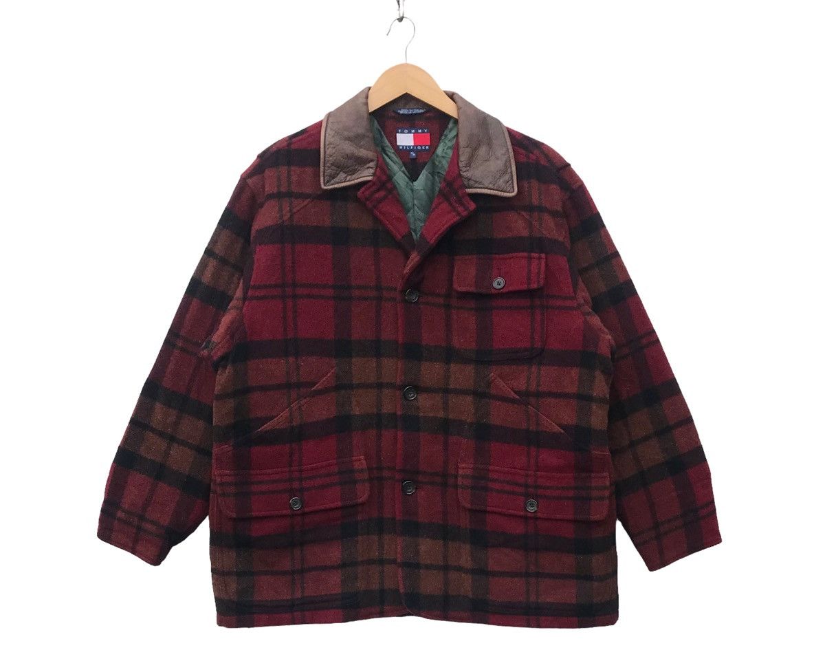 Tommy Hilfiger Vintage Tommy Hilfiger Tartan Wool Plaid Heavy Jacket Size US L / EU 52-54 / 3 - 2 Thumbnail
