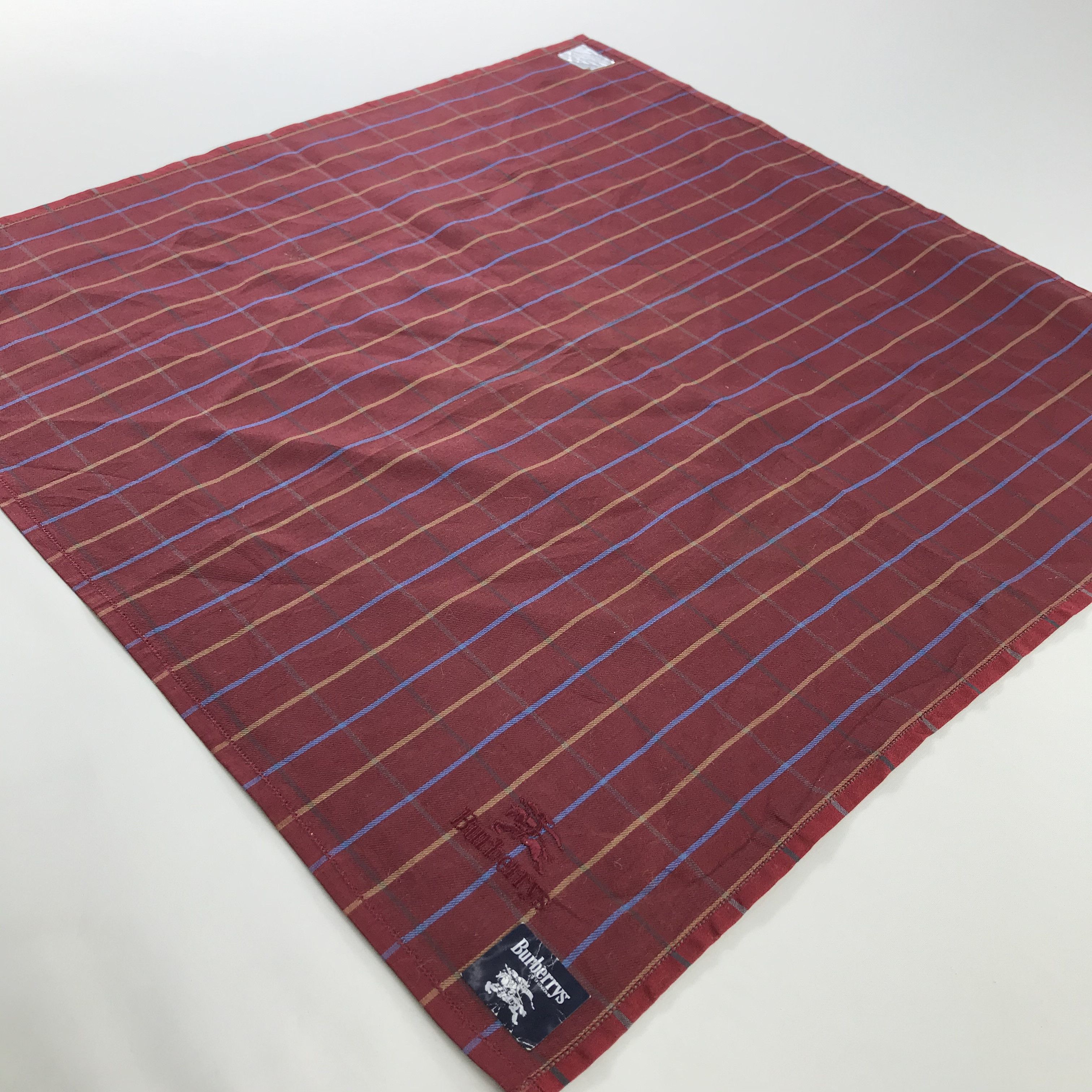 Burberry × Vintage Burberry Bandana / Handkerchief / Neckerchief - S644 Size ONE SIZE - 2 Thumbnail