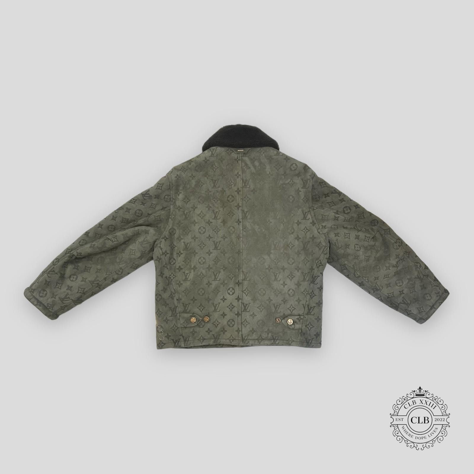 Louis Vuitton LOUIS VUITTON LVSE MONOGRAM SHEARLING BLOUSON - KHAKI Size US L / EU 52-54 / 3 - 2 Thumbnail