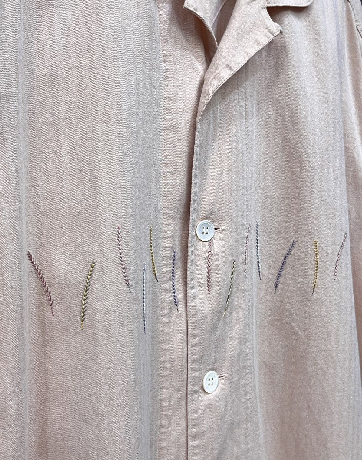 Issey Miyake Issey Miyake IM Product Archive Embroidered Peach Dress Size M / US 6-8 / IT 42-44 - 3 Thumbnail