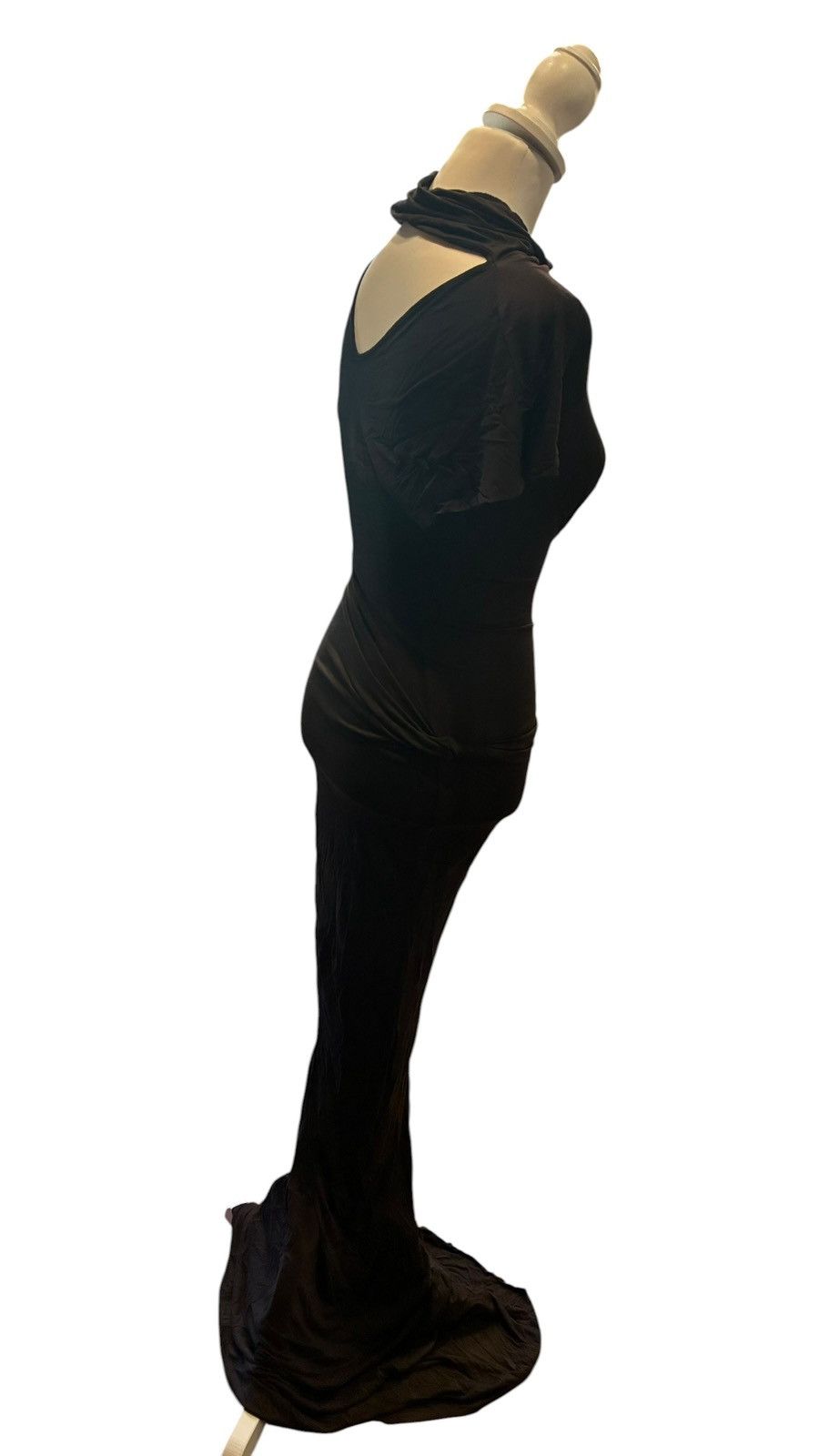 Rick Owens Lilies Rick Owens Lilies Lilith Gown in Raisin Size 2 Made in Italy Size S / US 4 / IT 40 - 6 Thumbnail