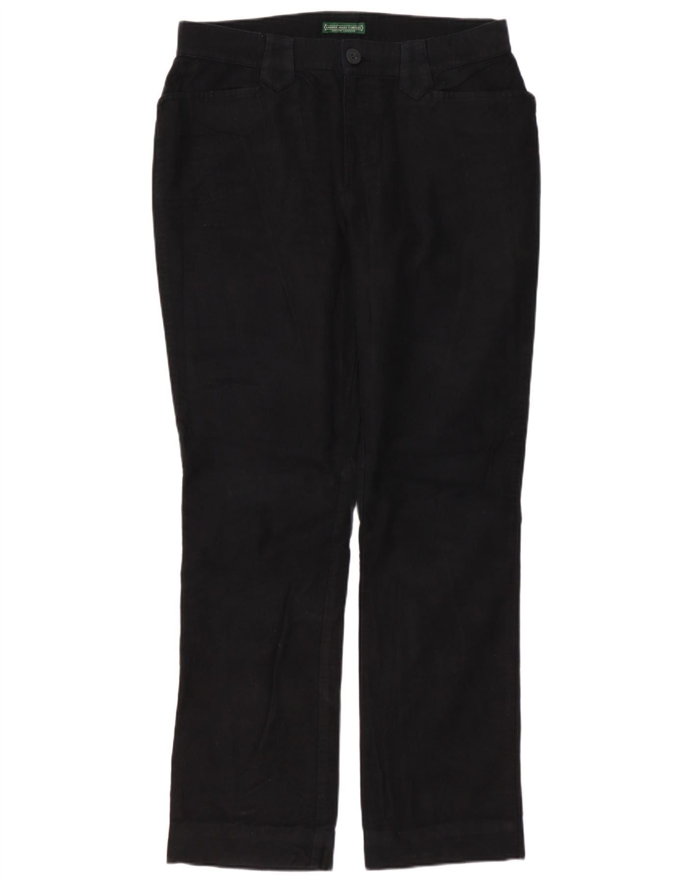 Ralph Lauren Womens Straight Casual Trousers US 4 Small W30 L29 Black Size 25" / US 0 / IT 36 - 1 Thumbnail