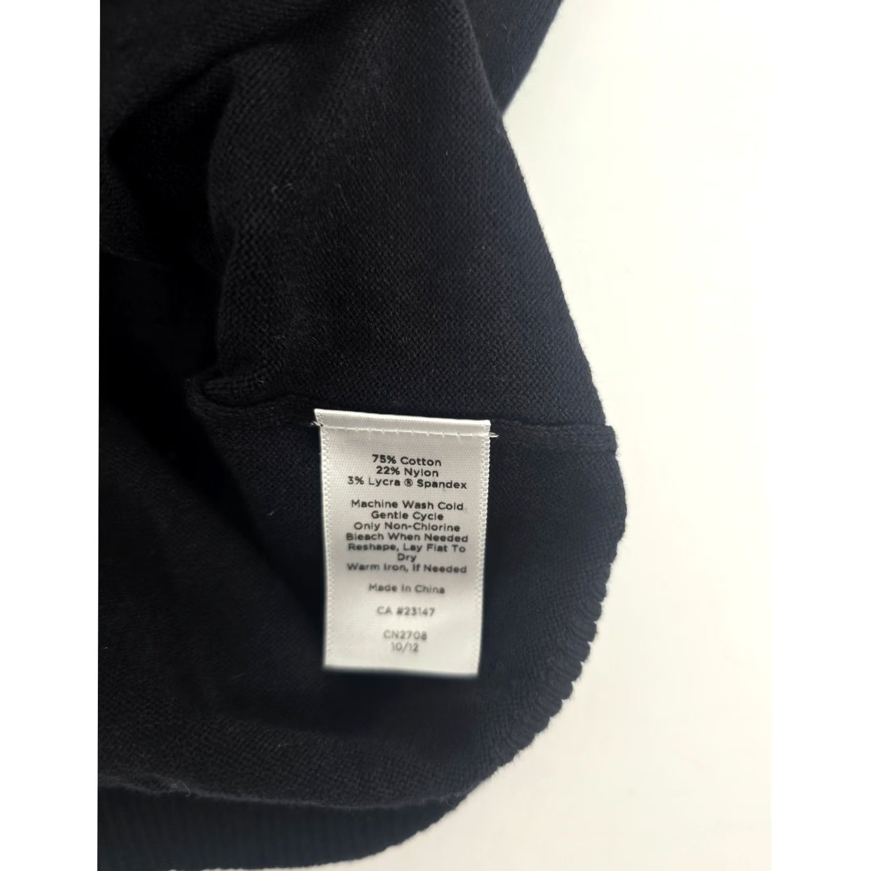 Talbots Talbots Sweater Vest Women Large Black Cap Sleeve Cotton Blend Knit Shell Size L / US 10 / IT 46 - 4 Thumbnail