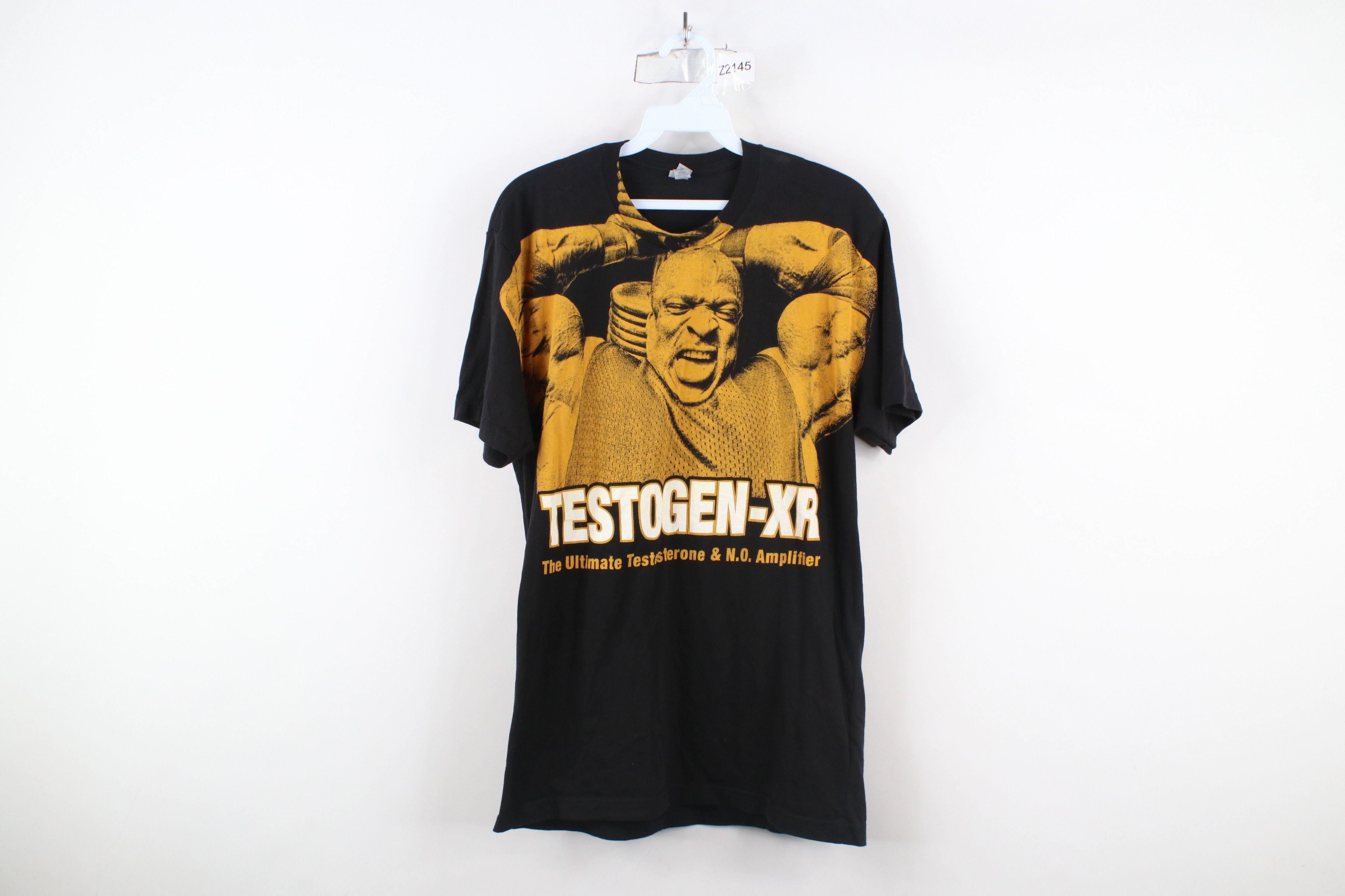 Vintage Ronnie Cole All Over Print Testogen-XR Bodybuilding T-Shirt Size US M / EU 48-50 / 2 - 1 Thumbnail