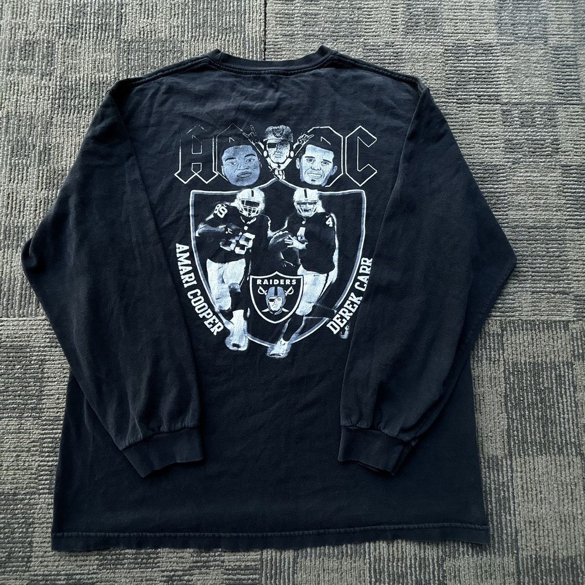 Vintage VTG Oakland Raiders Amari Cooper & Derek Carr Longsleeve Size US XL / EU 56 / 4 - 6 Thumbnail